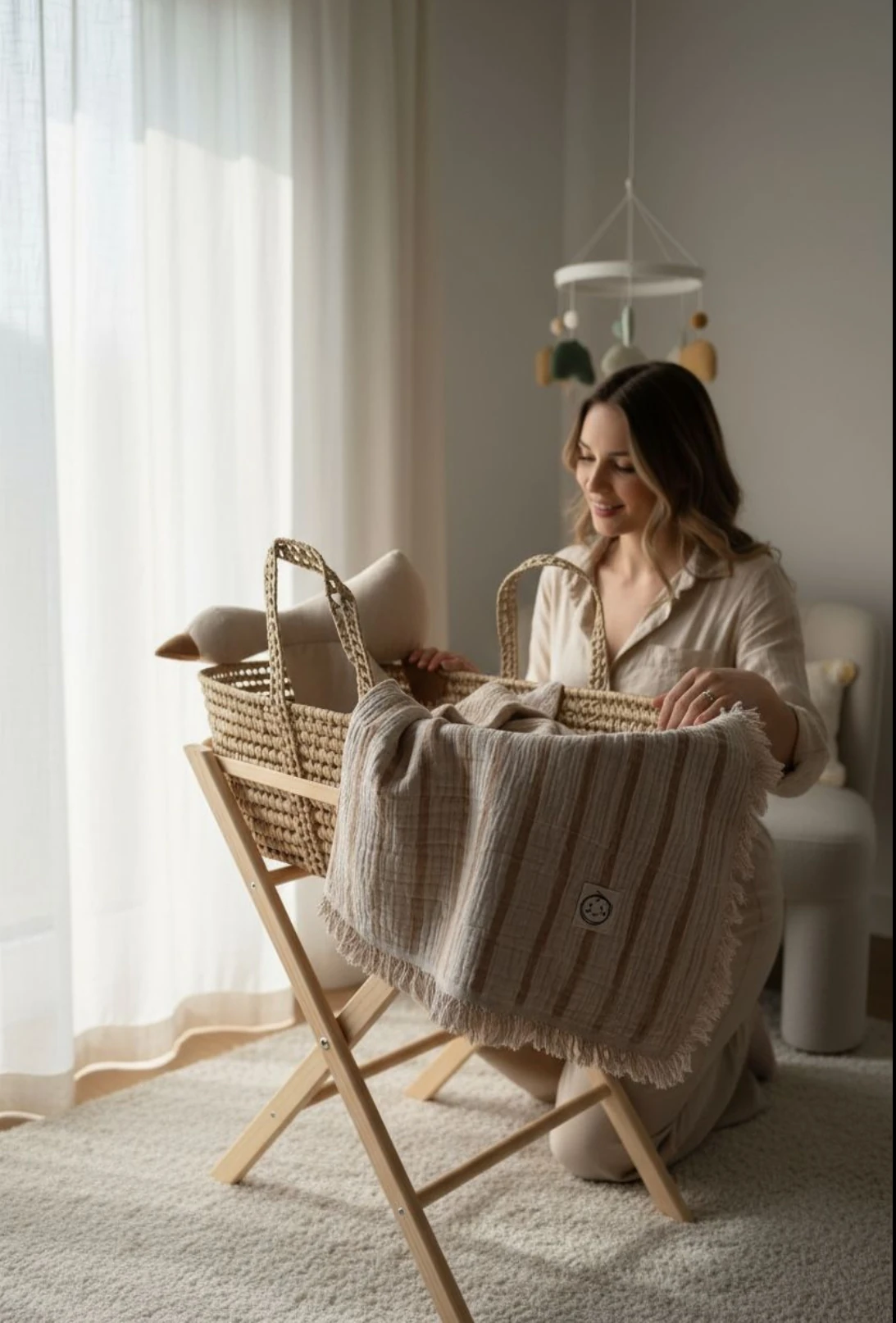 4 Kat Dokuma Çift Taraflı Müslin Battaniye 