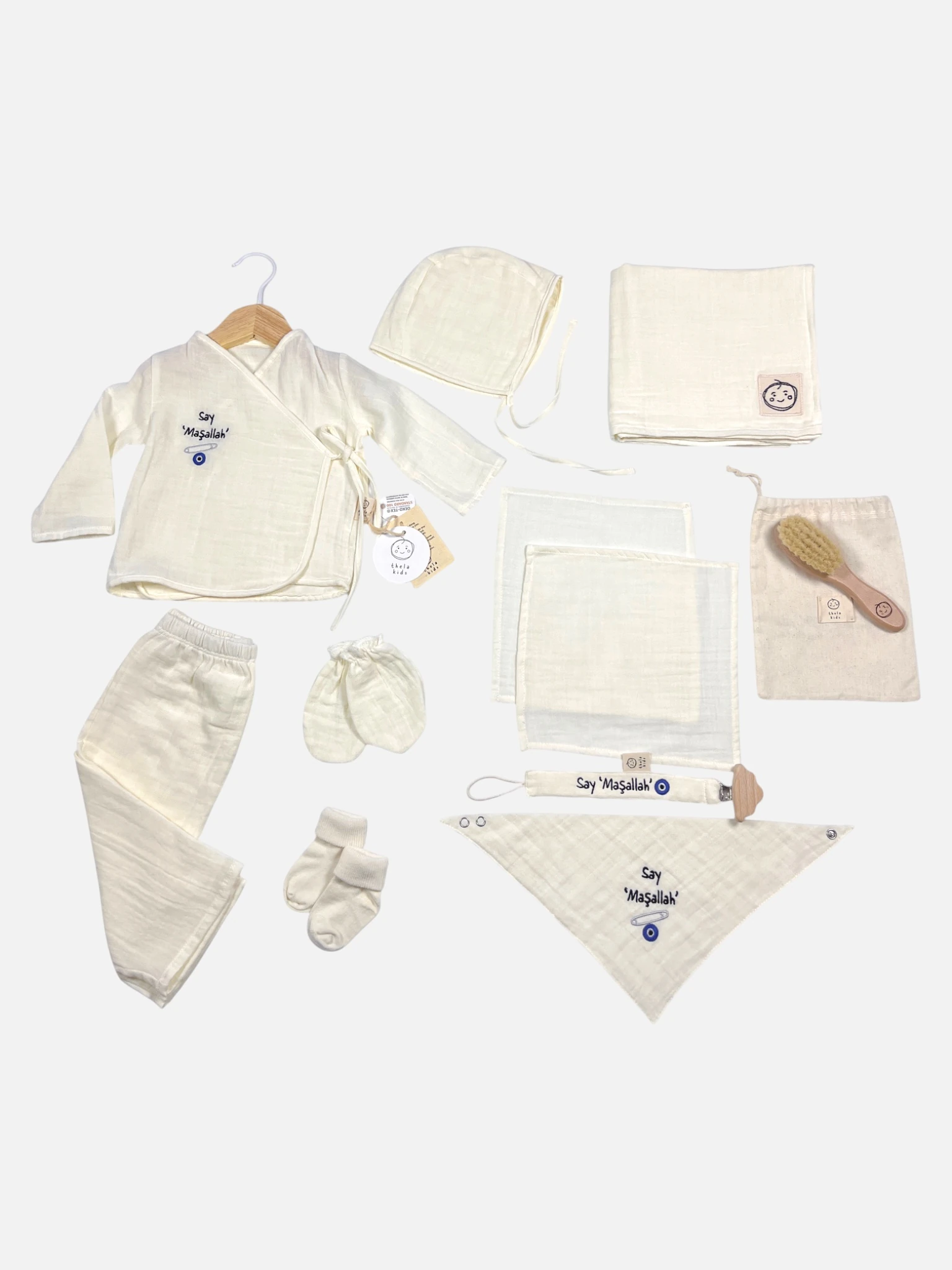 Say ‘Maşallah’ Premium Yenidoğan Seti (10 Parça) 