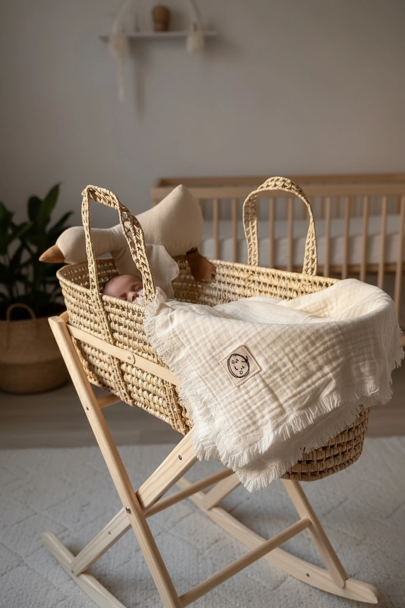 Thela  4 Kat Müslin Örtü – Natural 