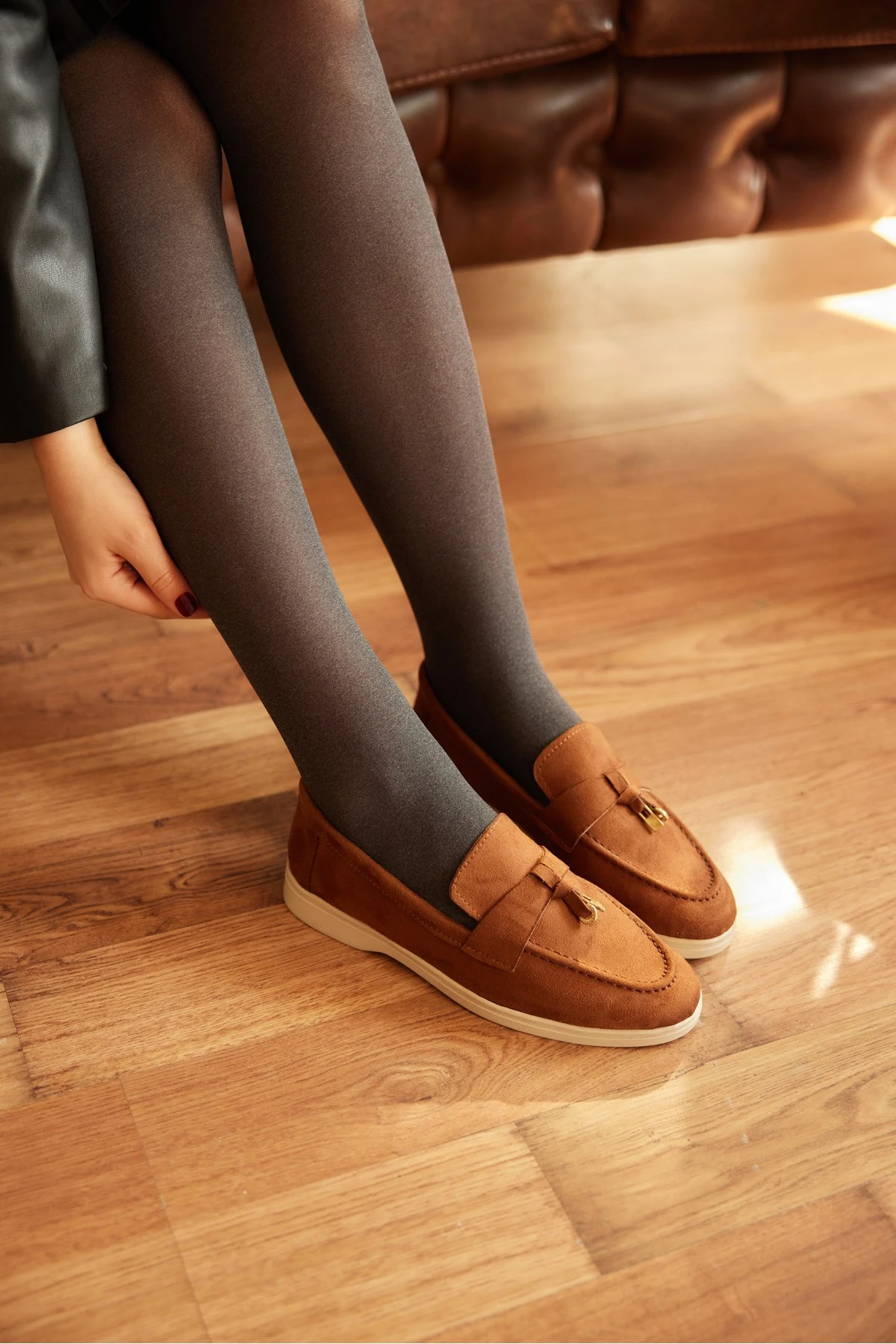 CARMEN SÜET KADIN GÜNLÜK AYAKKABI - Taba