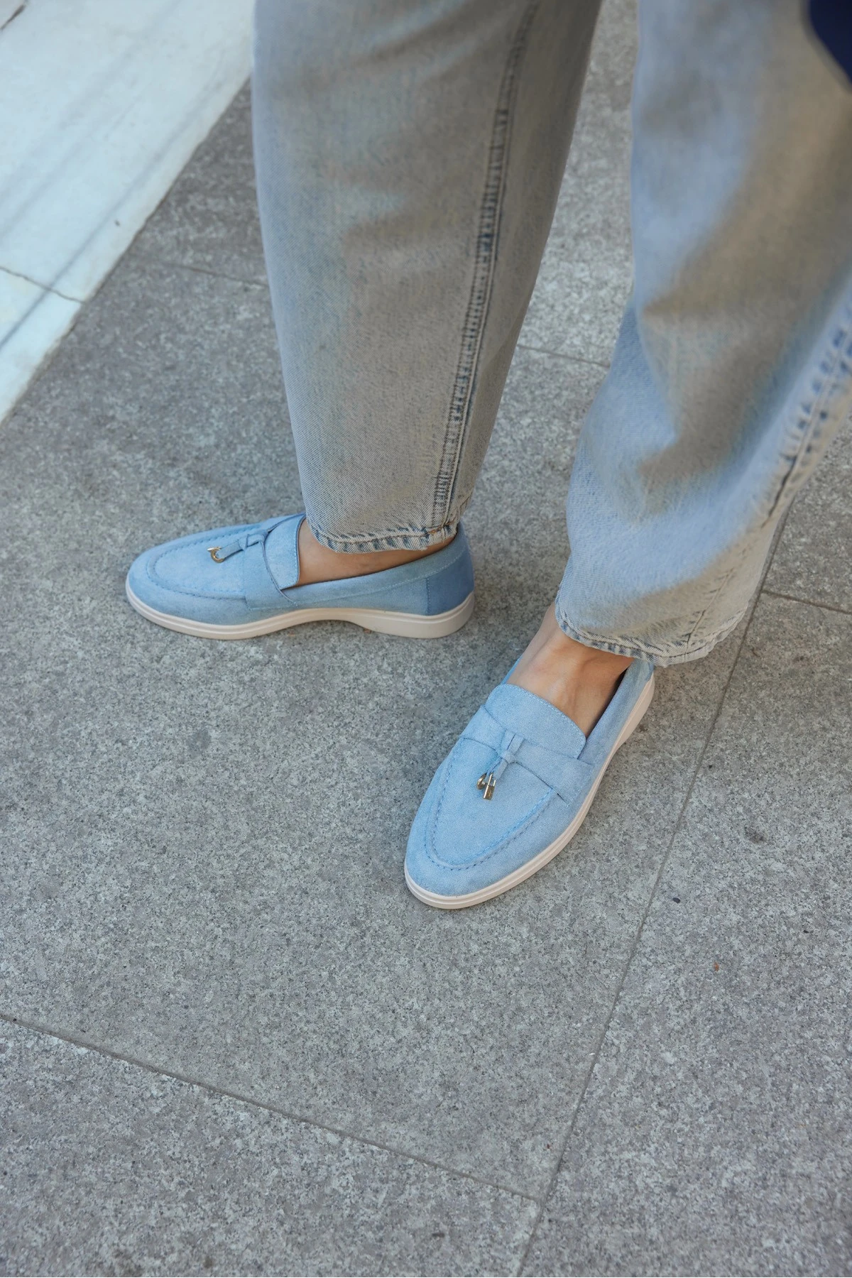 CARMEN SÜET KADIN GÜNLÜK AYAKKABI - Mavi