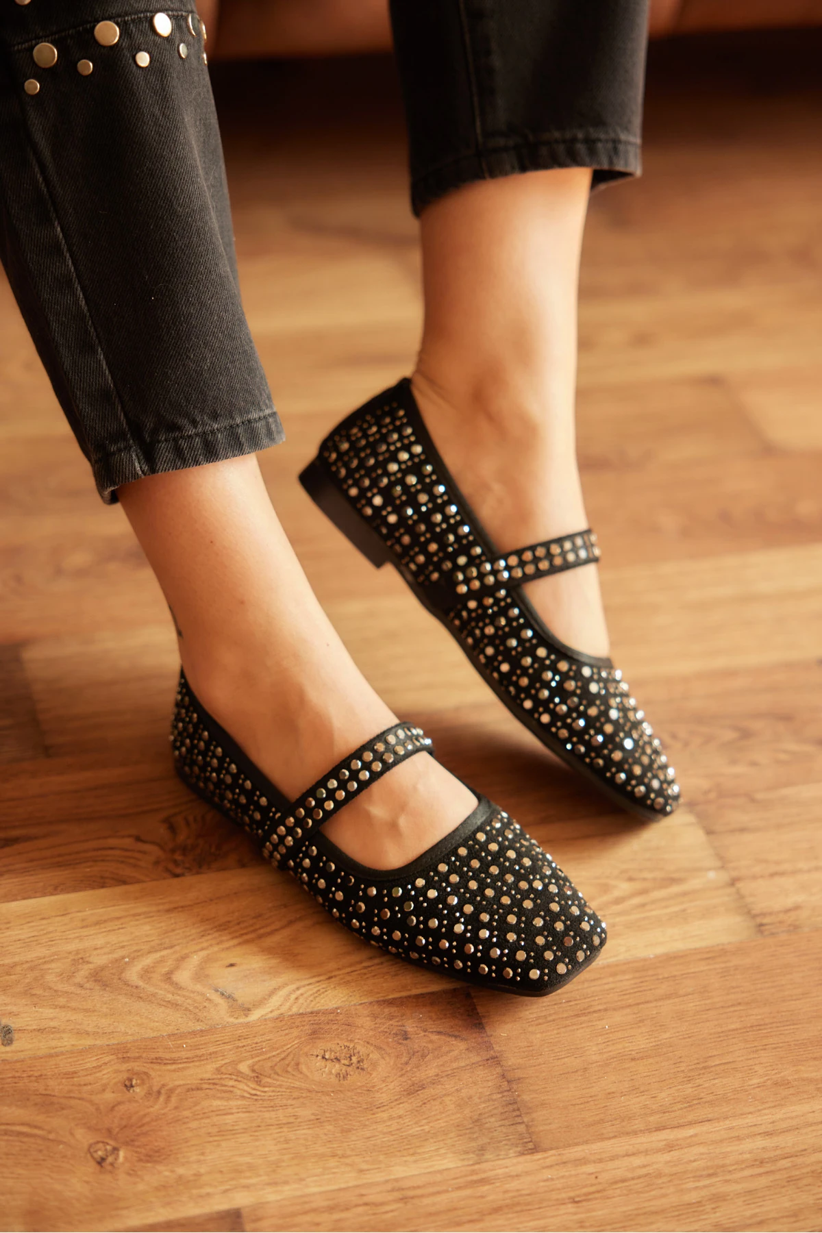 Siyah Gümüş Taşlı