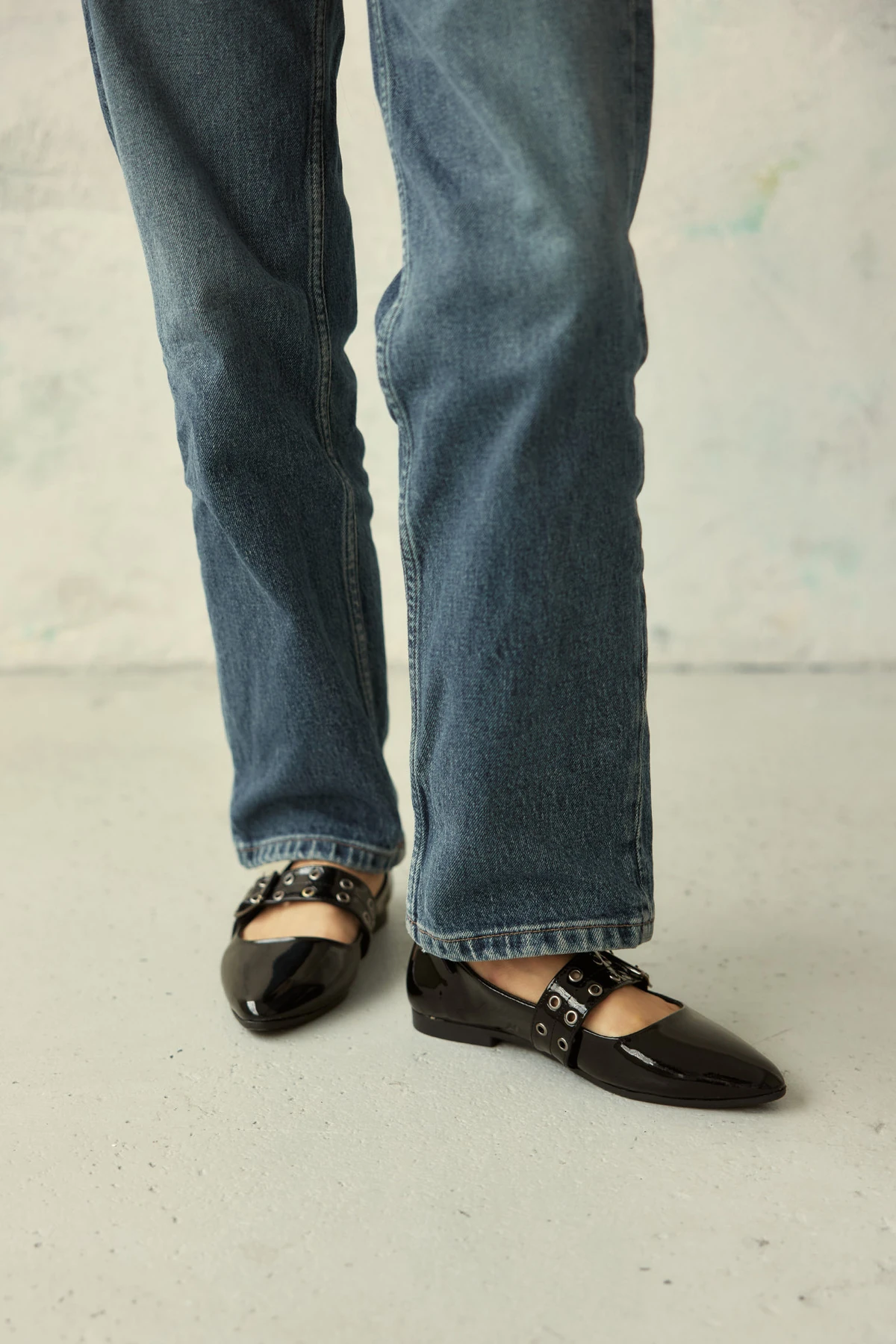 LAİLA METAL TOKALI RUGAN KADIN BABET AYAKKABI