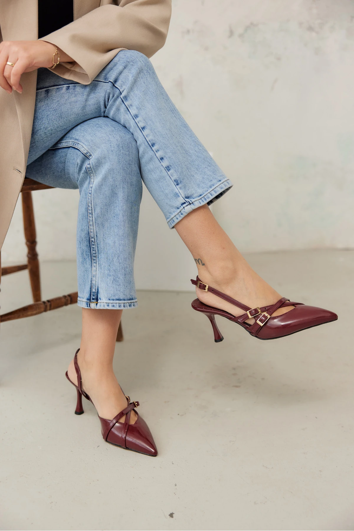 ELİSE KADIN RUGAN KLASİK TOPUKLU AYAKKABI