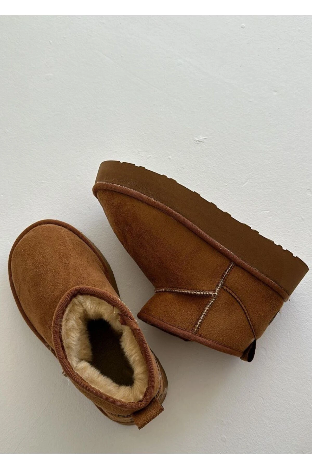 CHERRY İÇİ TÜYLÜ SÜET KIŞLIK KADIN BOT AYAKKABI