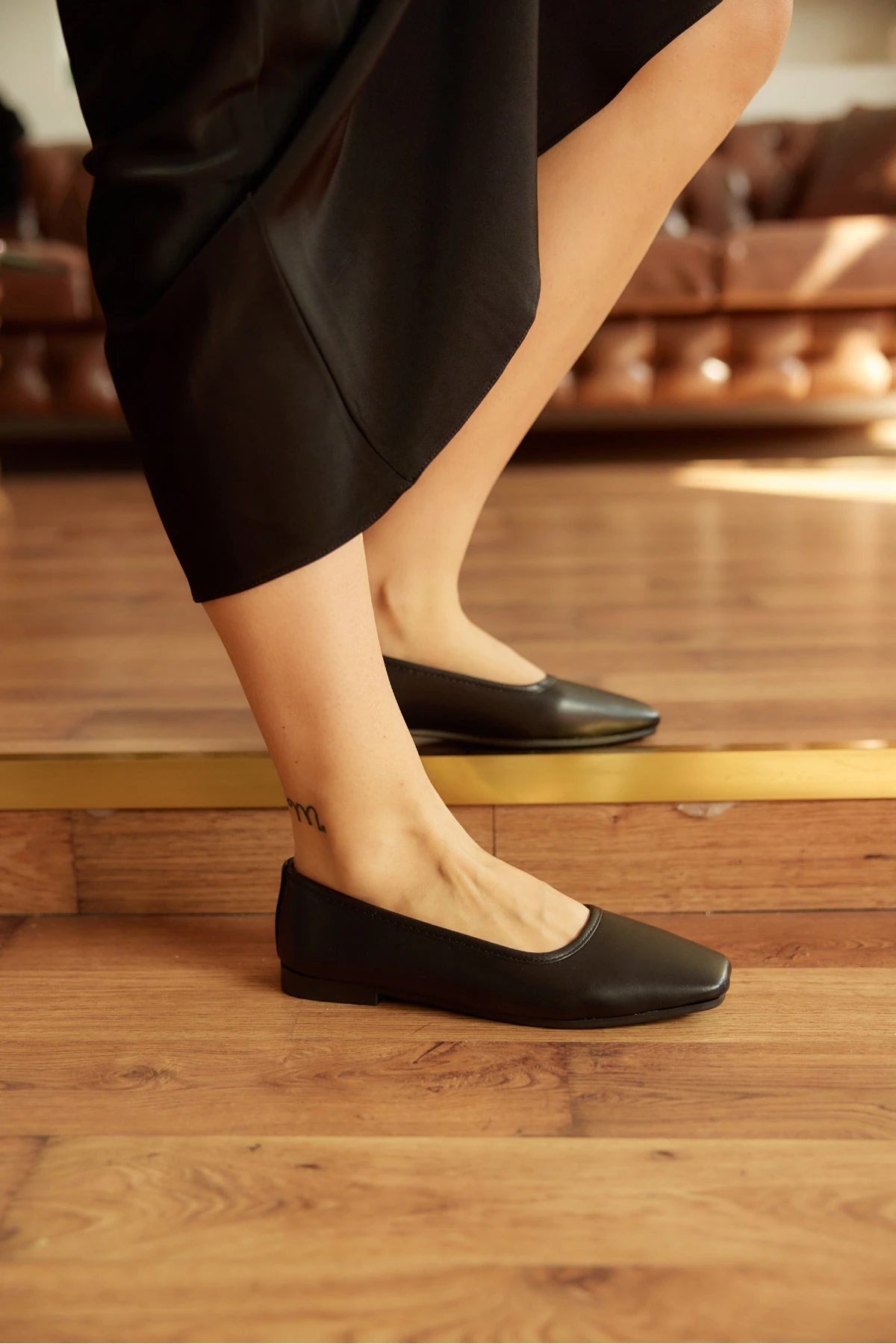 LUNA SUNİ DERİ GÜNLÜK KADIN BABET AYAKKABI