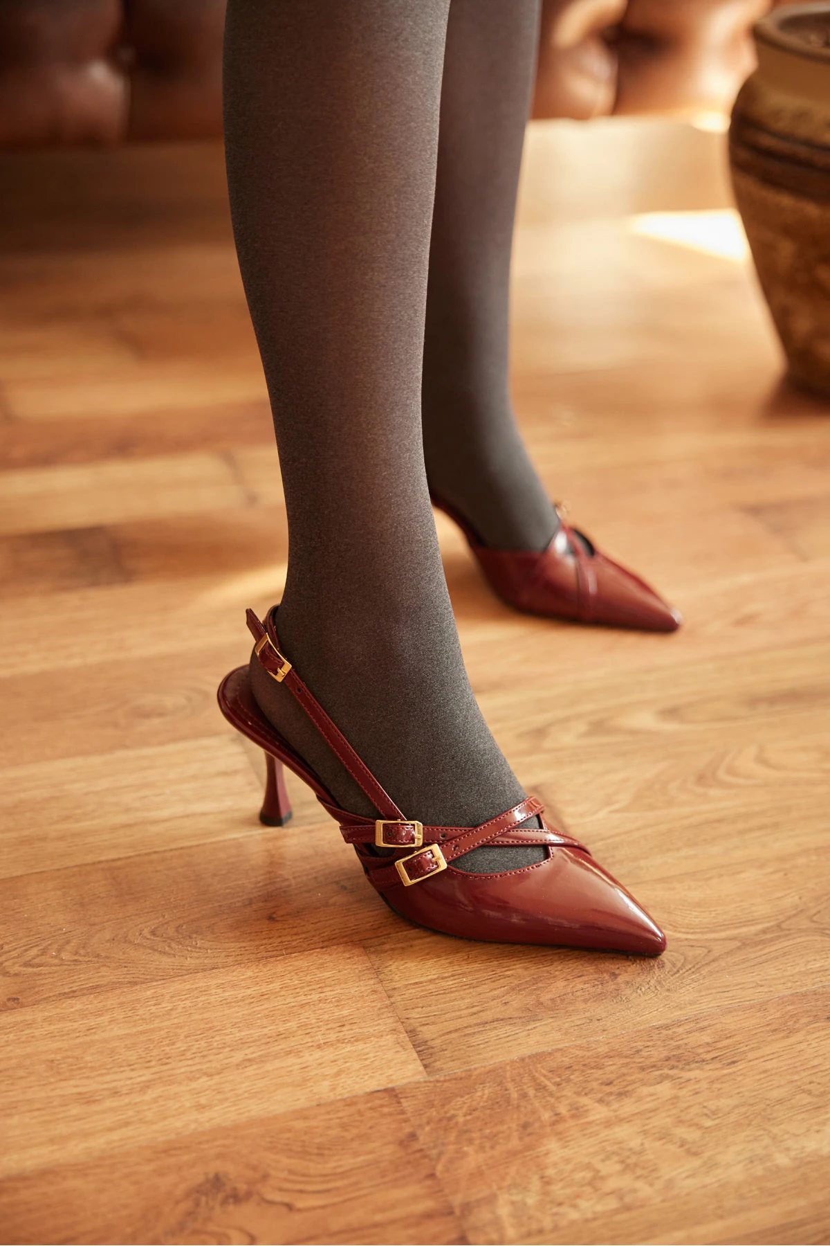 ELİSE KADIN RUGAN KLASİK TOPUKLU AYAKKABI