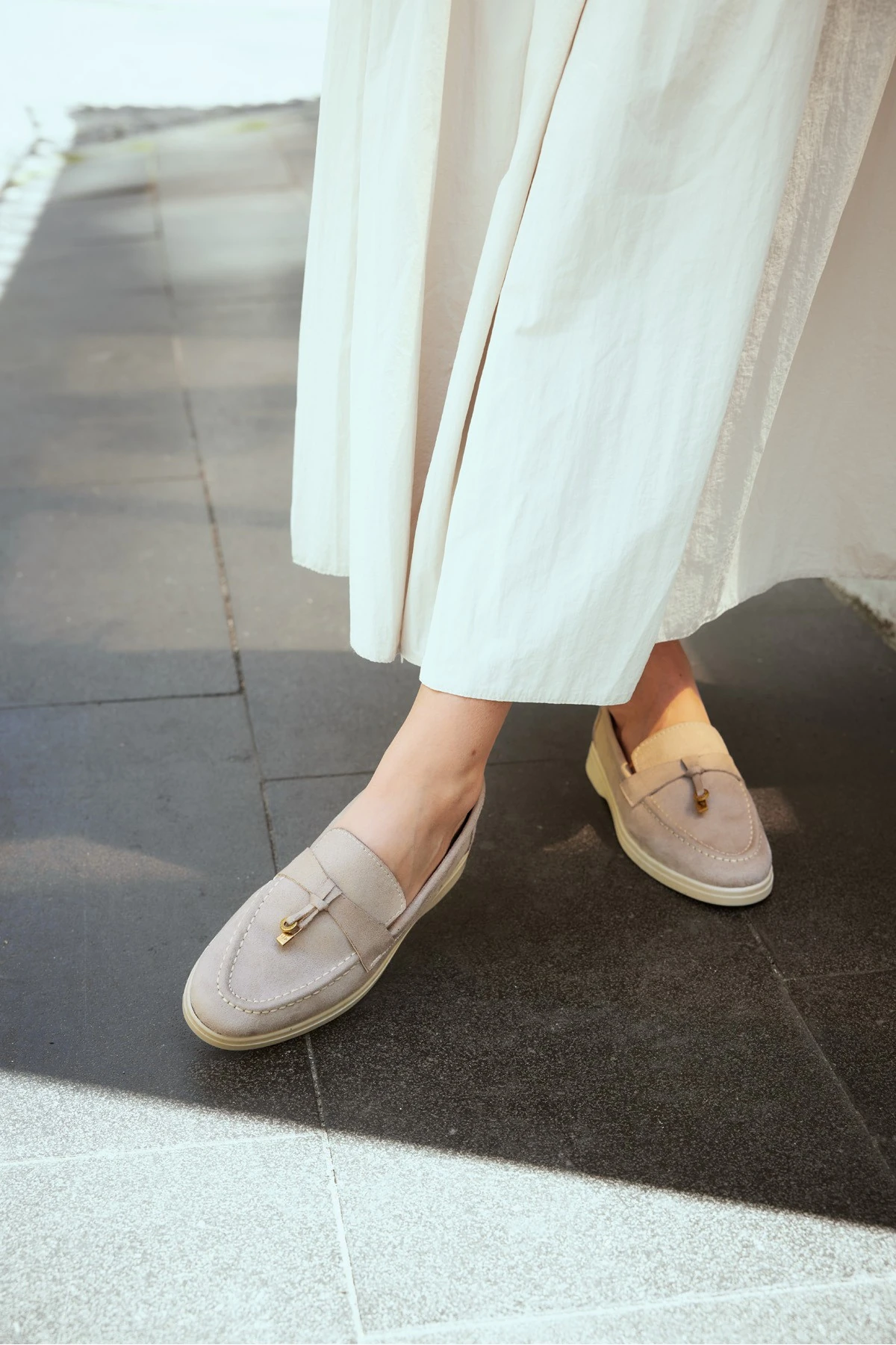 CARMEN SÜET KADIN GÜNLÜK AYAKKABI - Bej