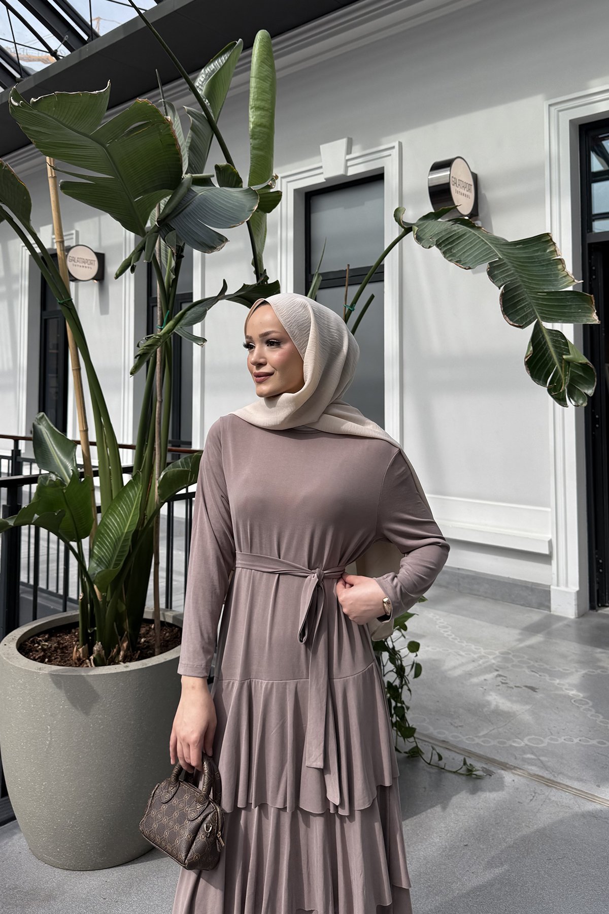 Modal Kat Kat Elbise 32-2326