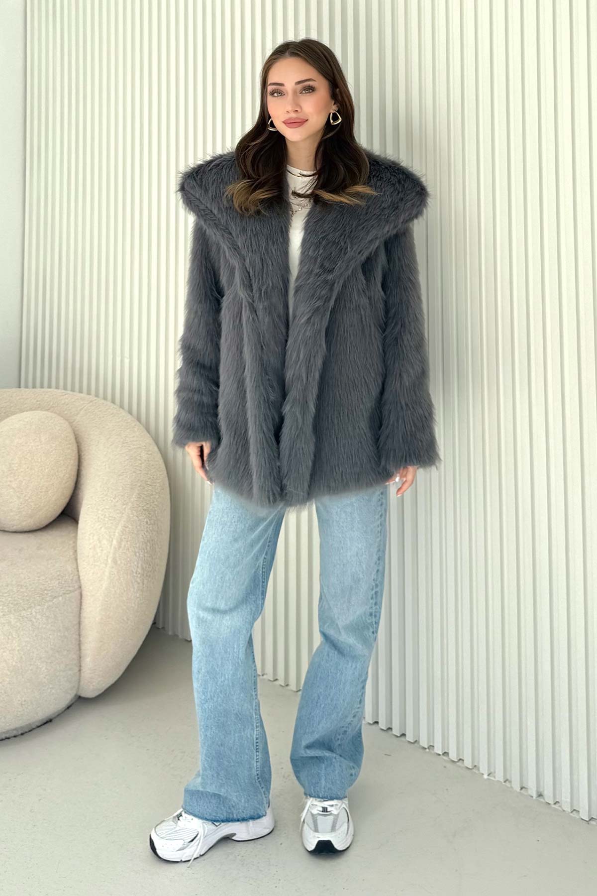 Suni Kürk Mont 32-6204-1