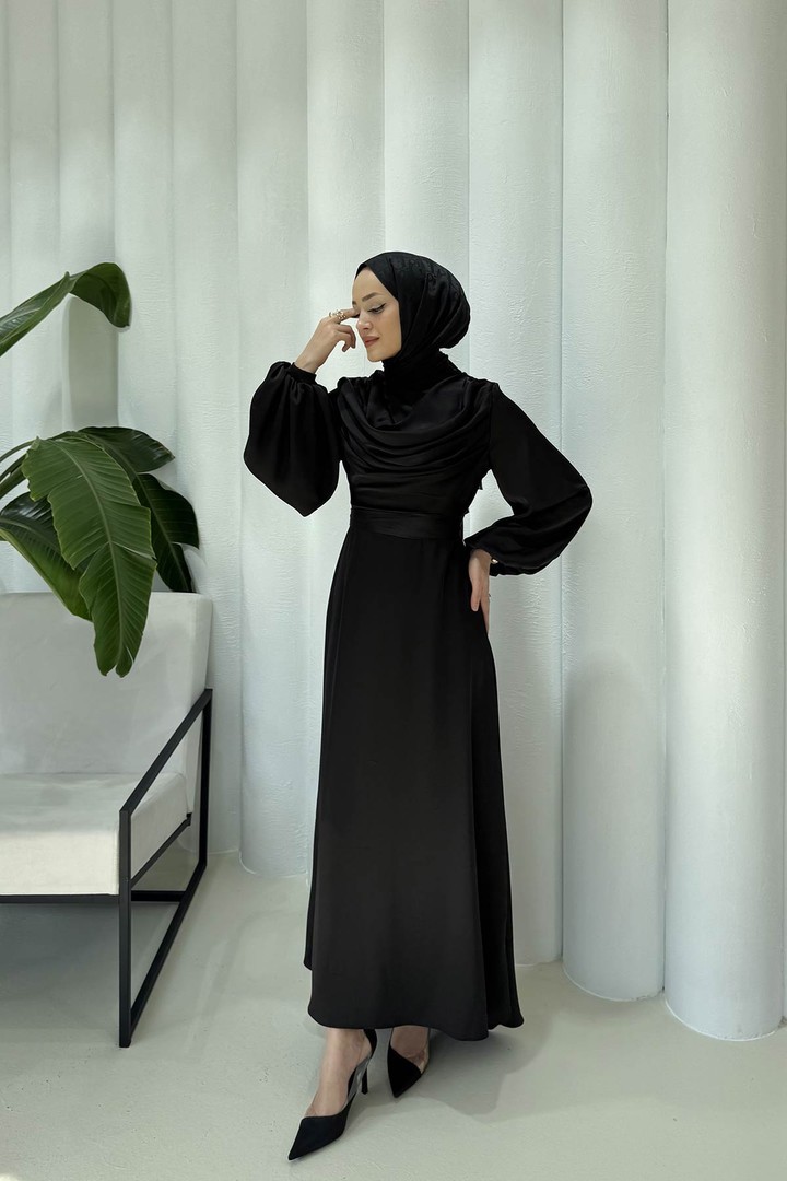 Saten Abiye Elbise 6-5100