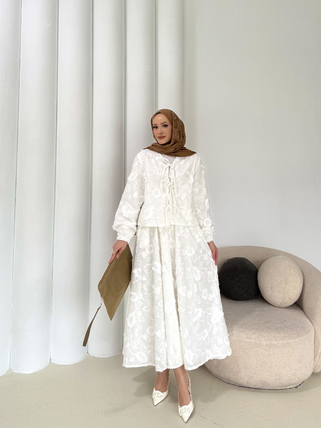Çiçekli Etekli Takım 32-4018