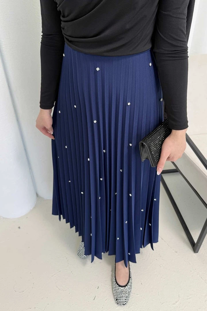 Taşlı Pilise Etek 32-3541