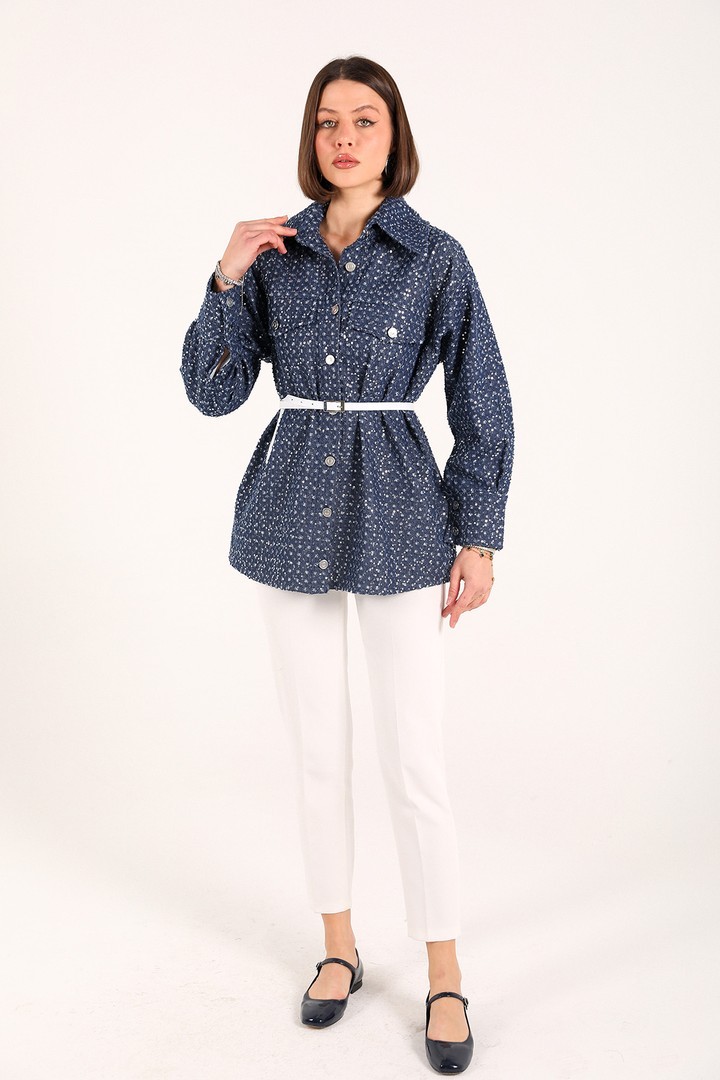Pullu Kot Ceket 32-3419