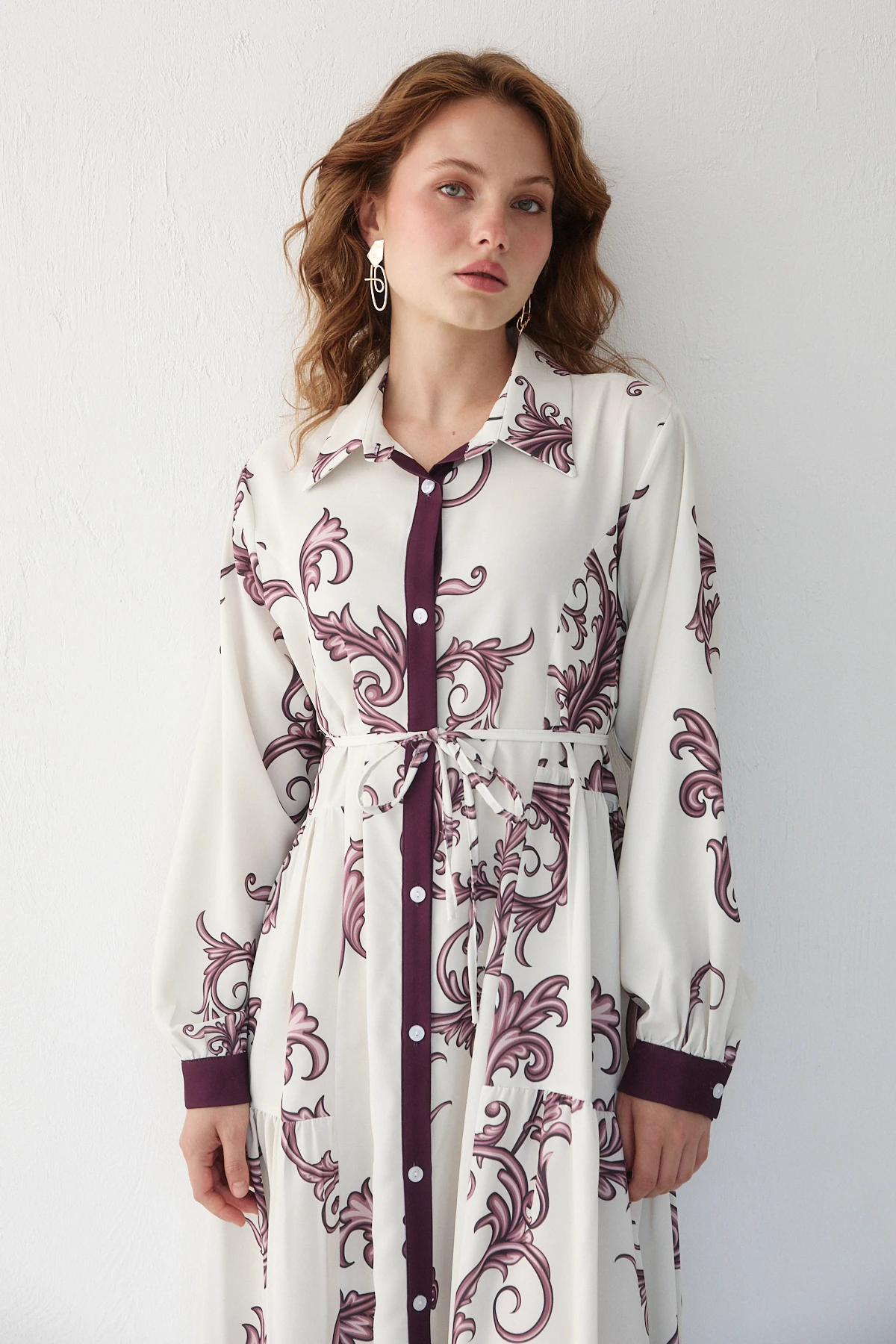 Desenli Elbise 32-2367