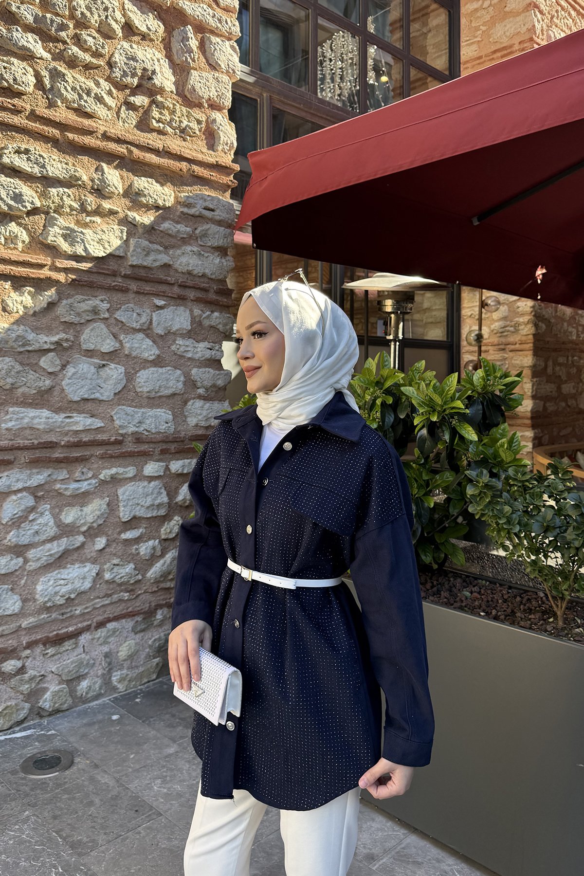 Taşlı Gabardin Ceket 32-3505