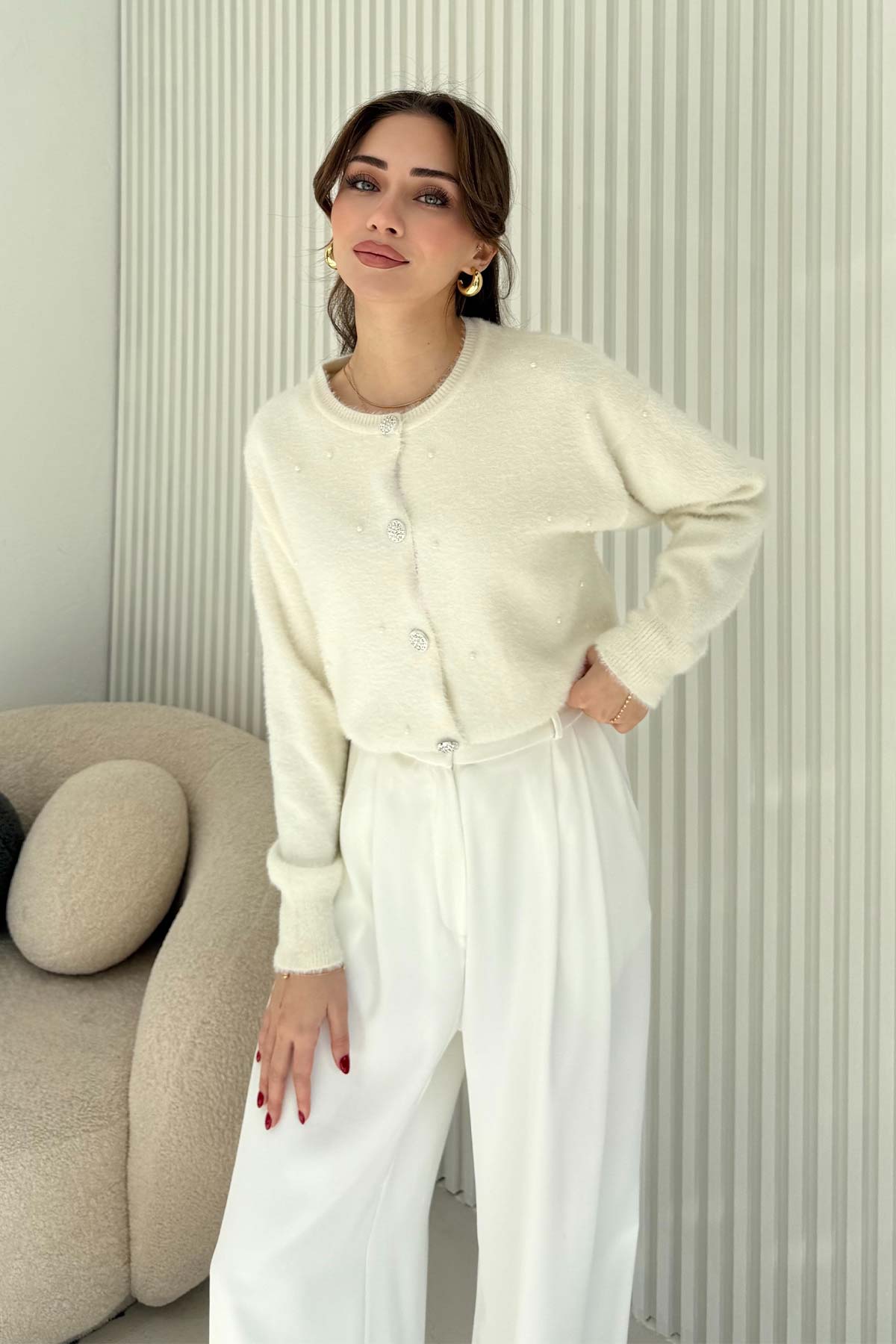 İncili Triko Hırka 70-2461