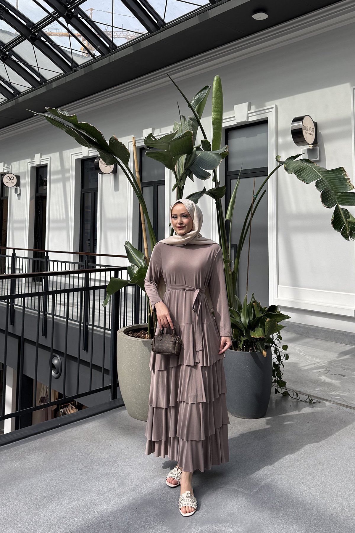 Modal Kat Kat Elbise 32-2326