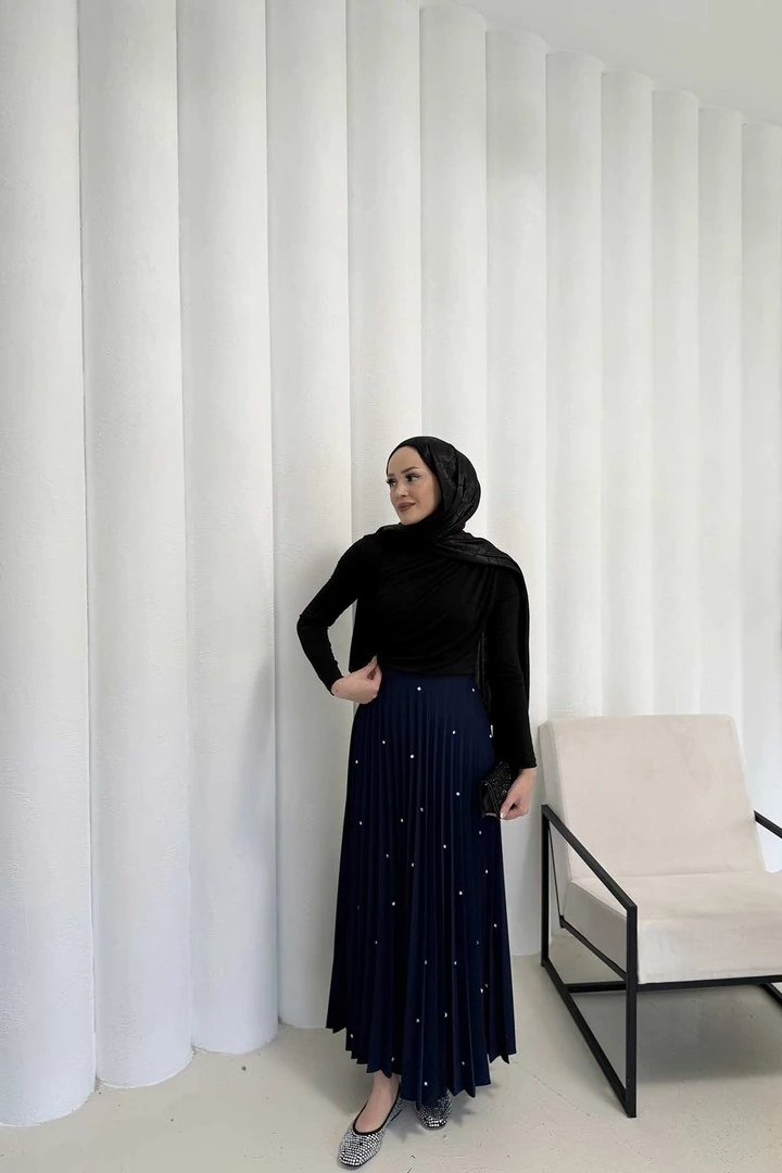 Taşlı Pilise Etek 32-3541