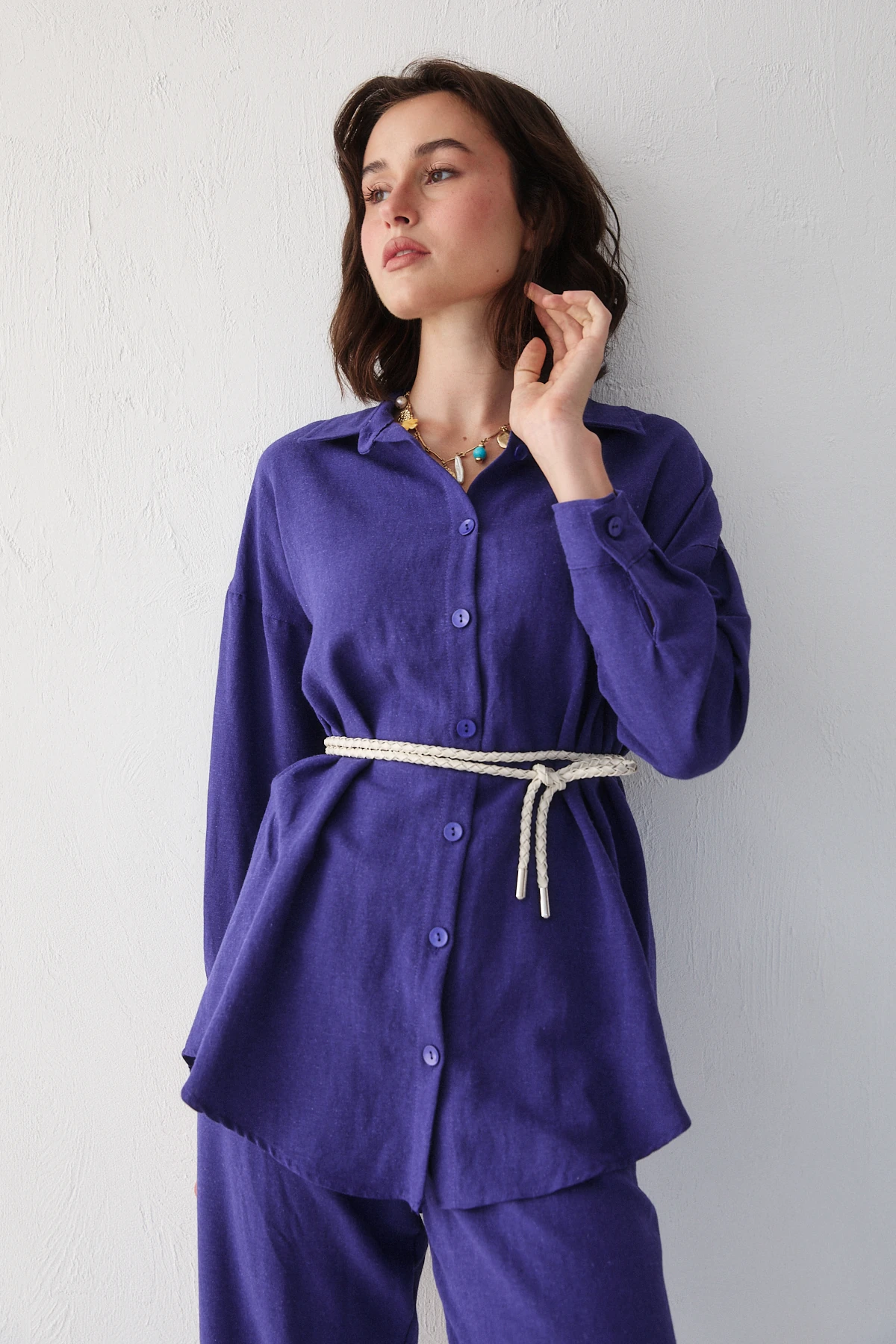 Keten Gömlekli Takım 32-3560