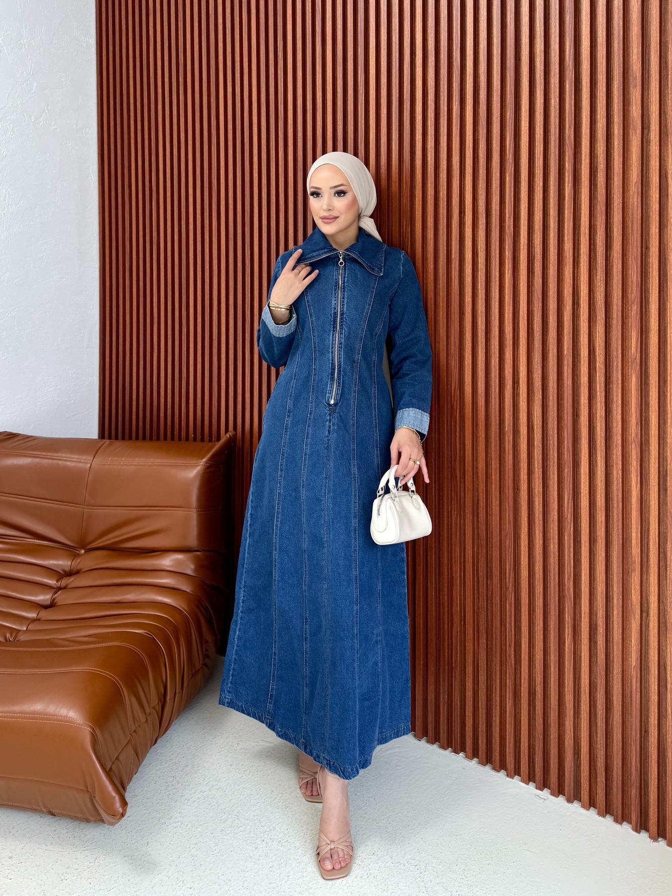 Denim Elbise 75-1130