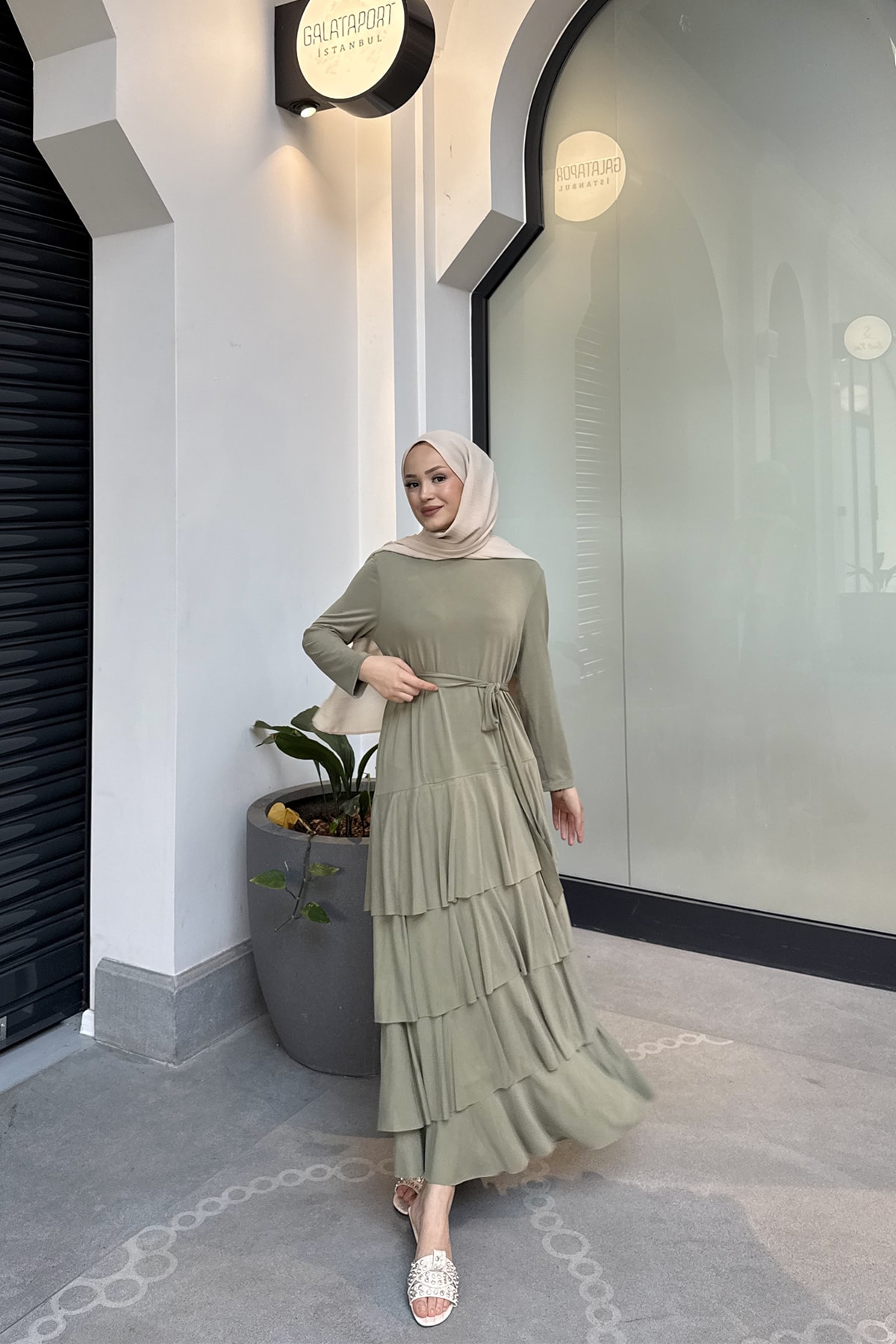 Modal Kat Kat Elbise 32-2326