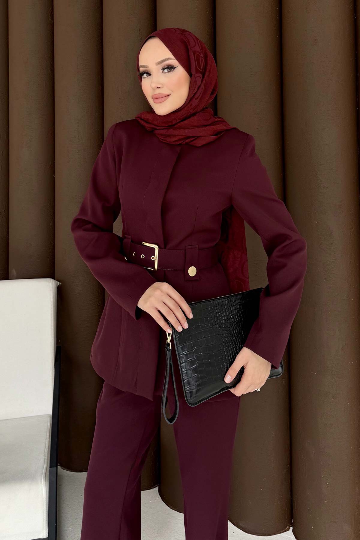 Kemerli Ceketli Takım 32-3304