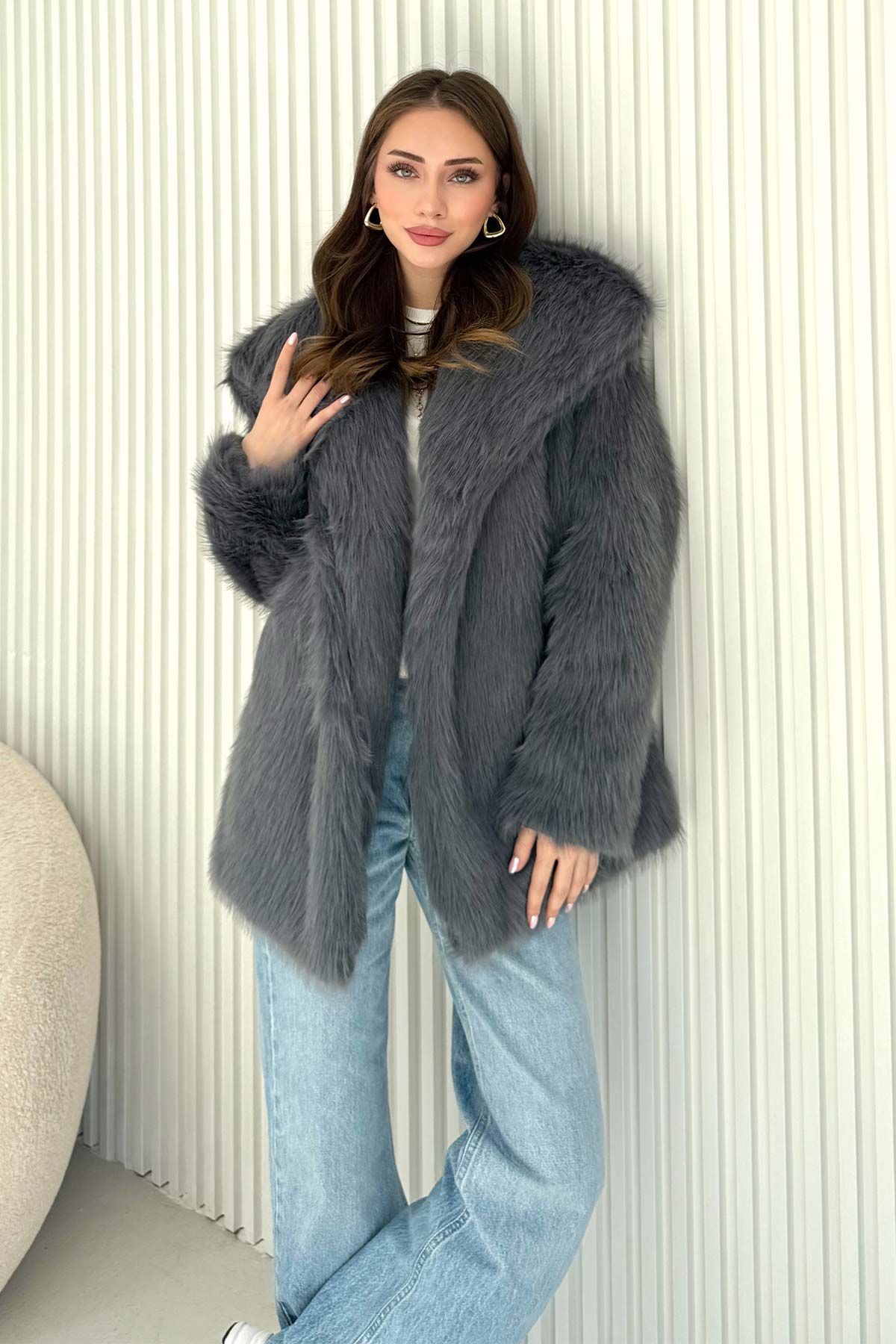 Suni Kürk Mont 32-6204-1