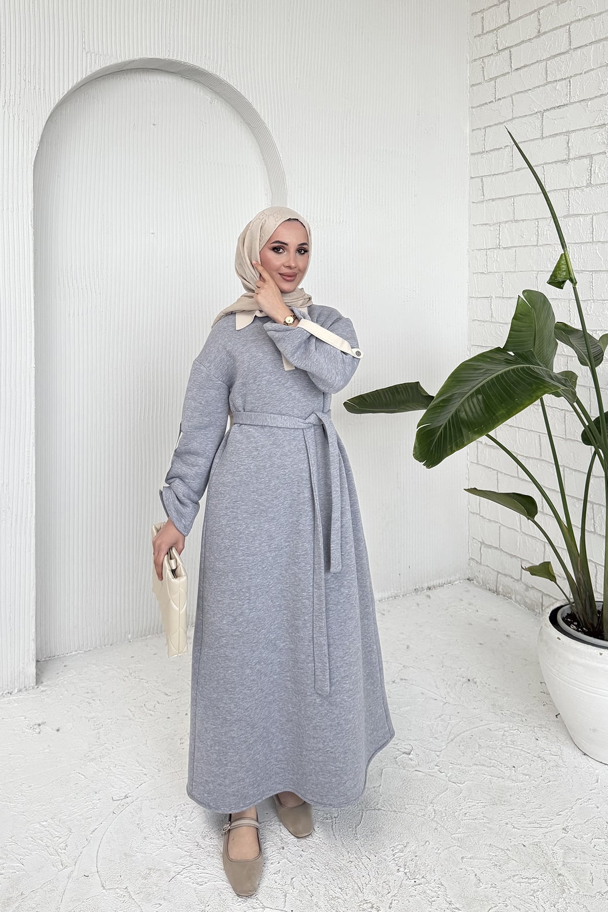 Üç İplik Elbise 53-709