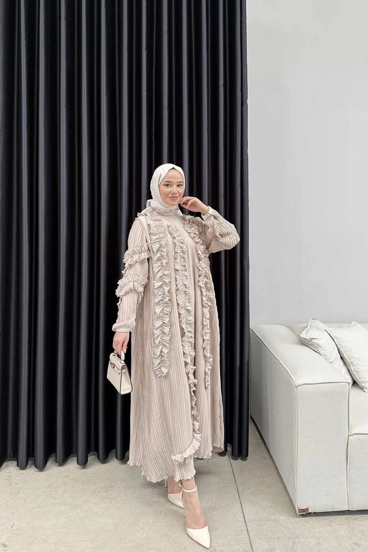 Pilise Detaylı Elbise 32-3027-1