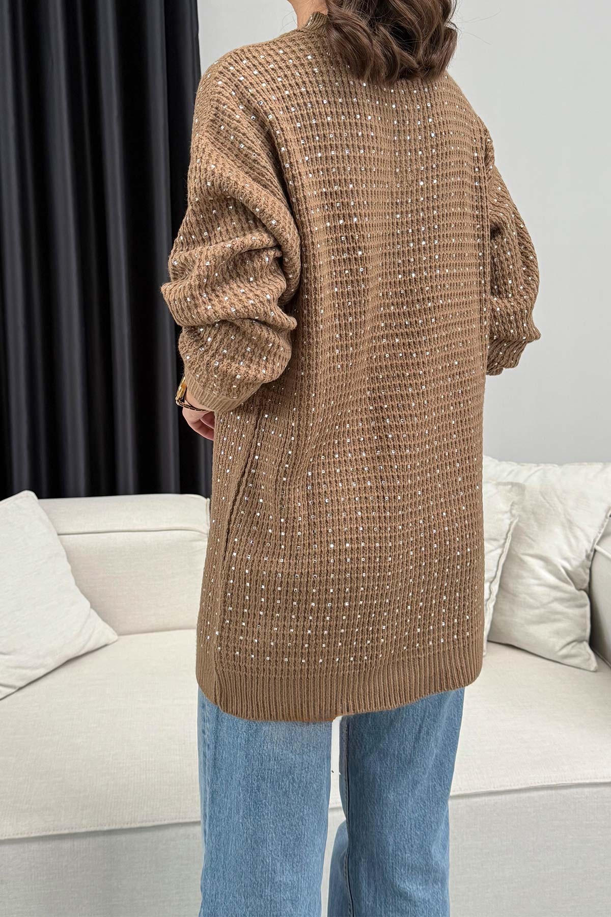 Taşlı Triko Kazak 32-7002-1