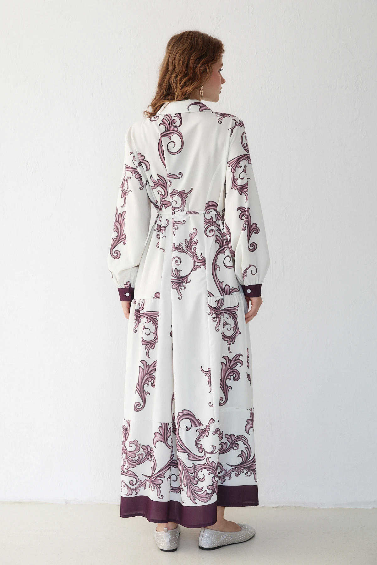 Desenli Elbise 32-2367