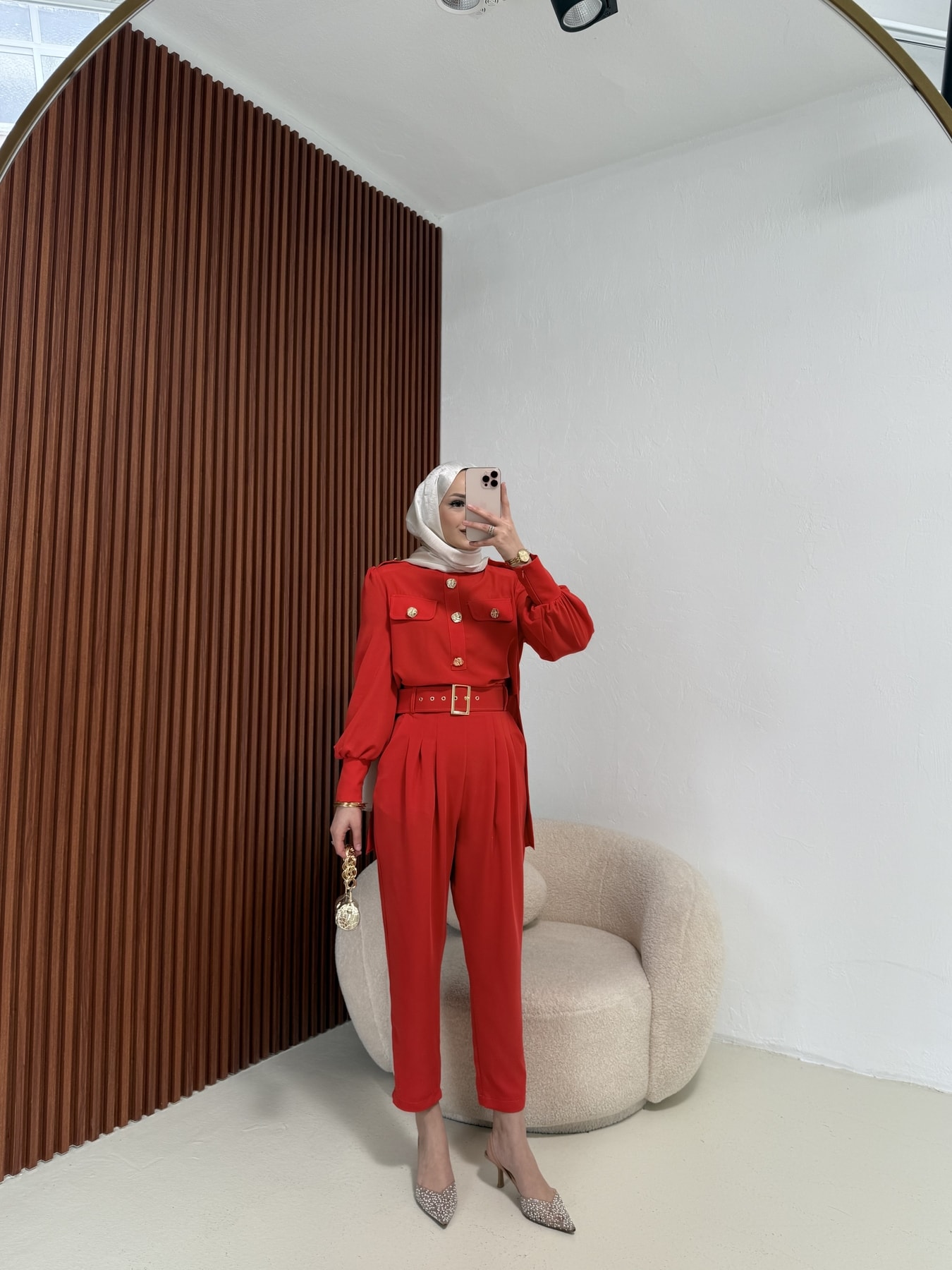 Düğme Detaylı Takım 32-2310