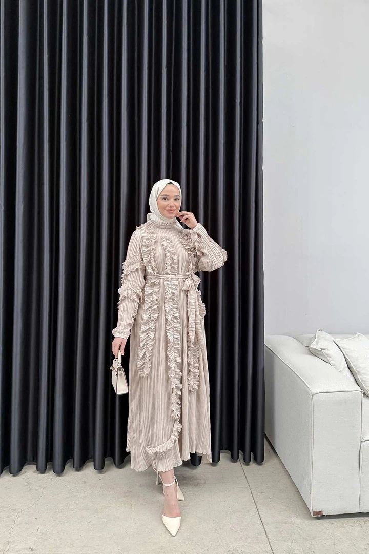 Pilise Detaylı Elbise 32-3027-1