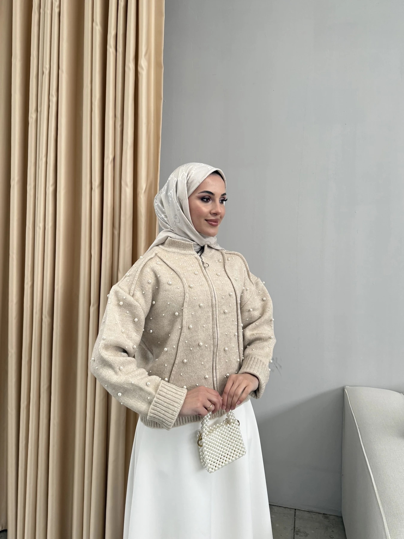 İncili Triko Hırka 32-7007