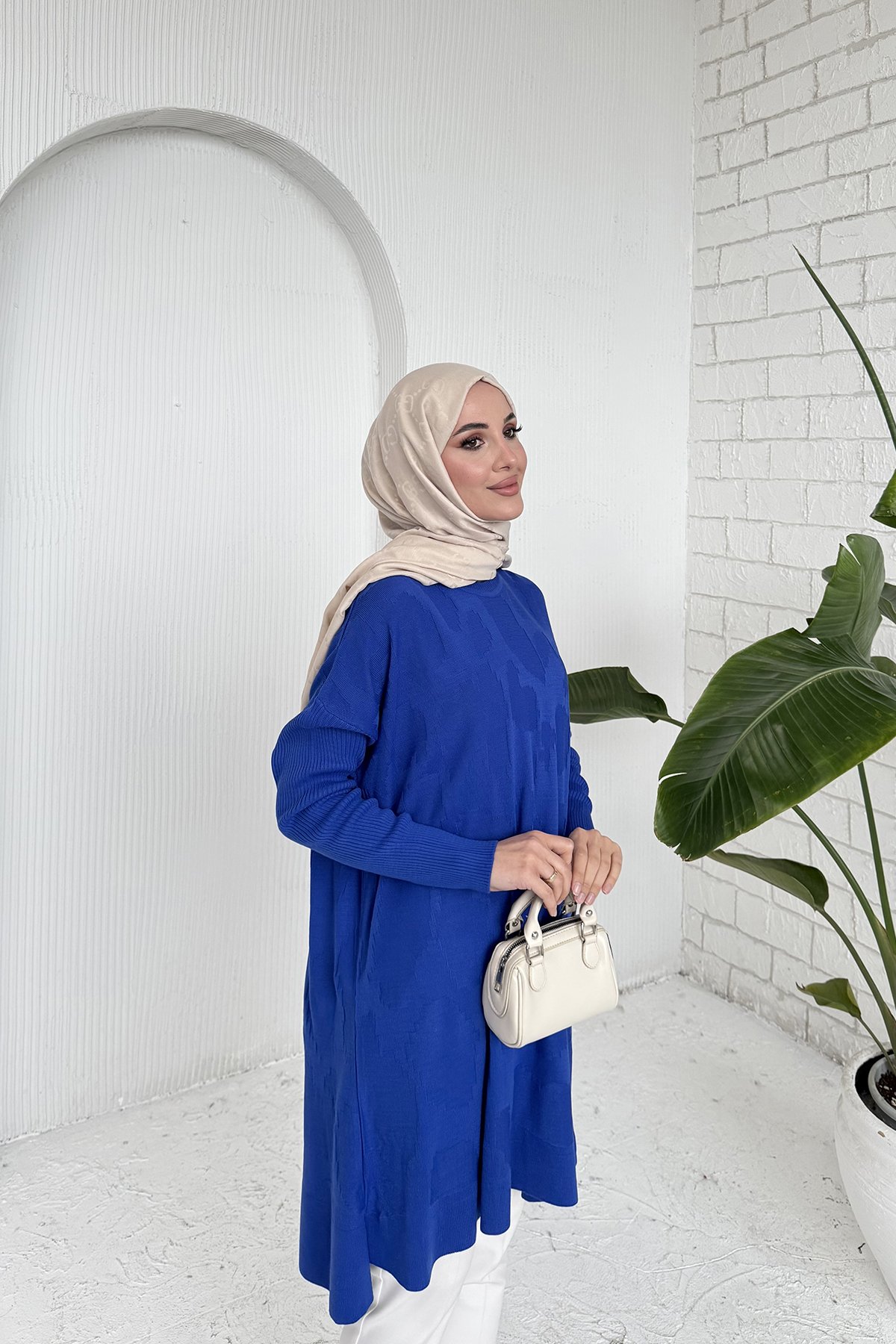 Desenli Triko Tunik 70-2173