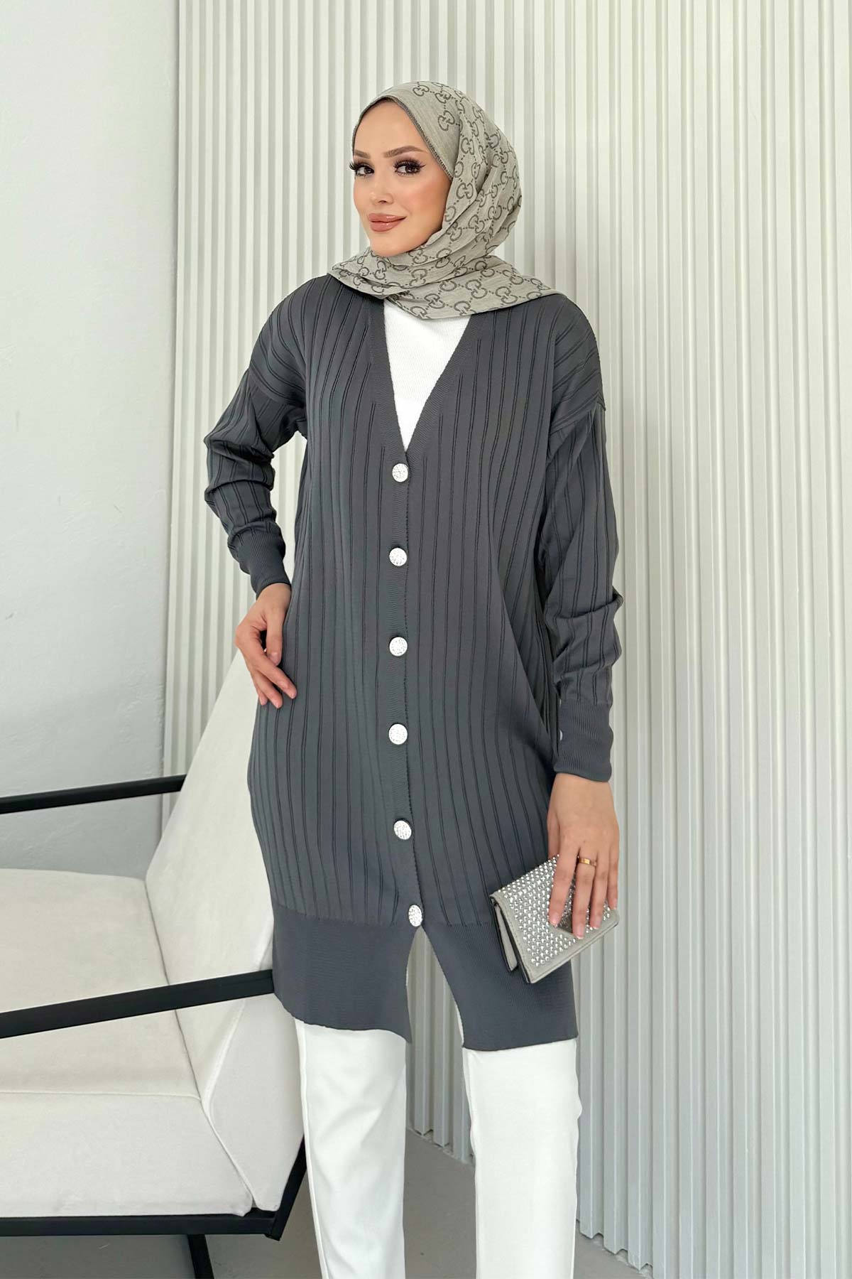 Soğuk İplik Triko Hırka 70-2526