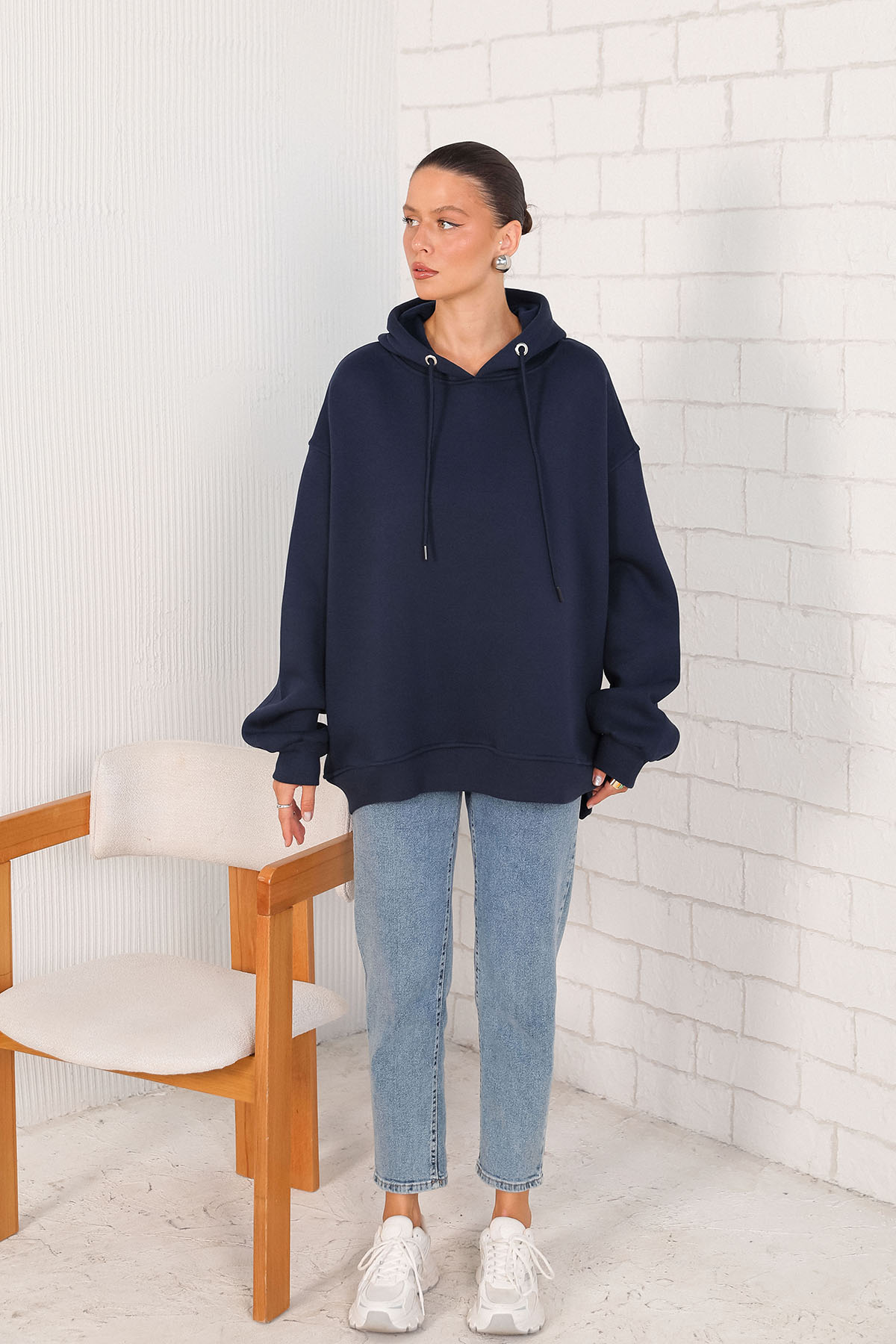 Şardonlu Üç İplik Sweat 3-1102-1