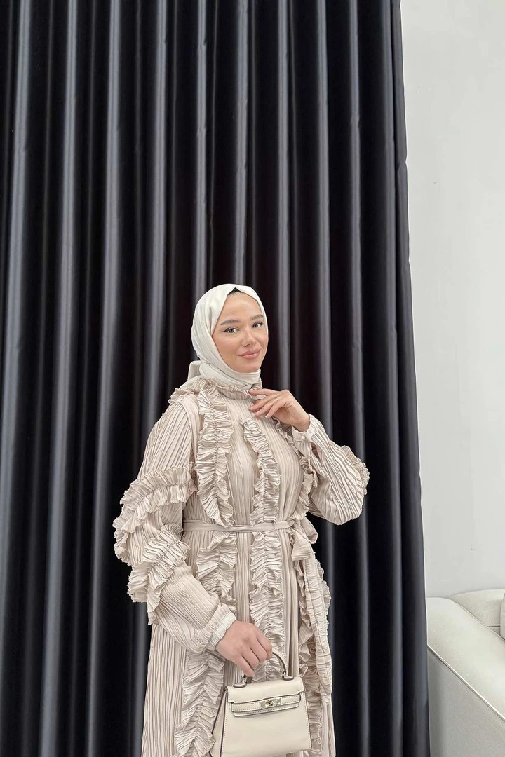 Pilise Detaylı Elbise 32-3027-1