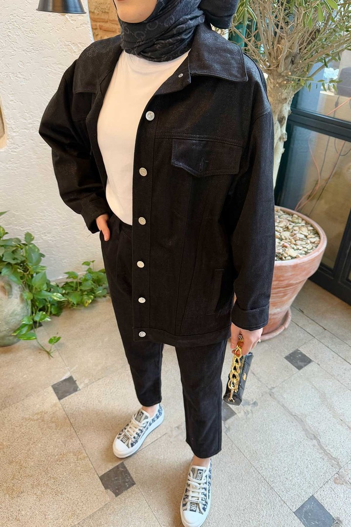 Varaklı Gabardin Pantolon 32-3502