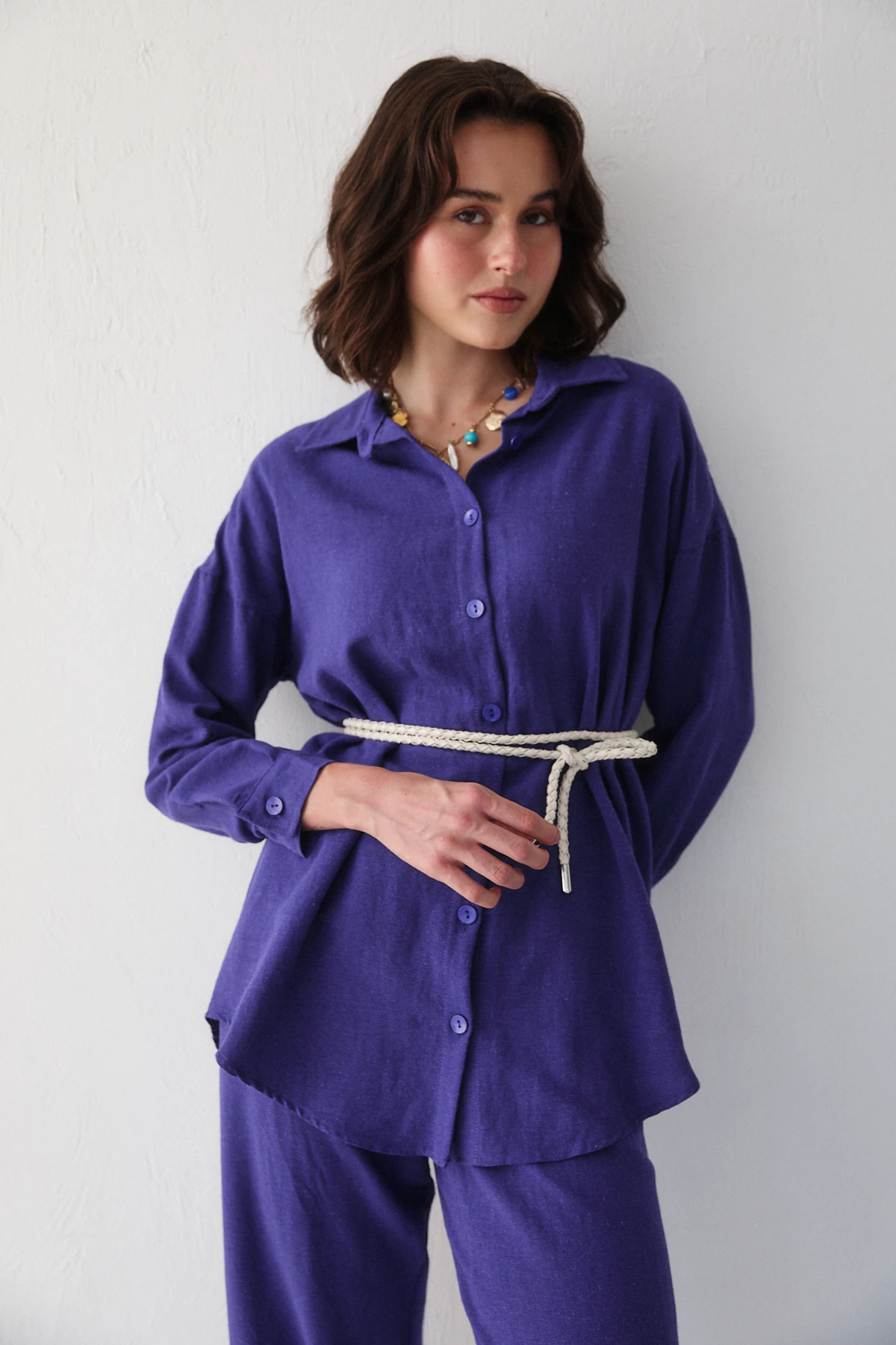 Keten Gömlekli Takım 32-3560