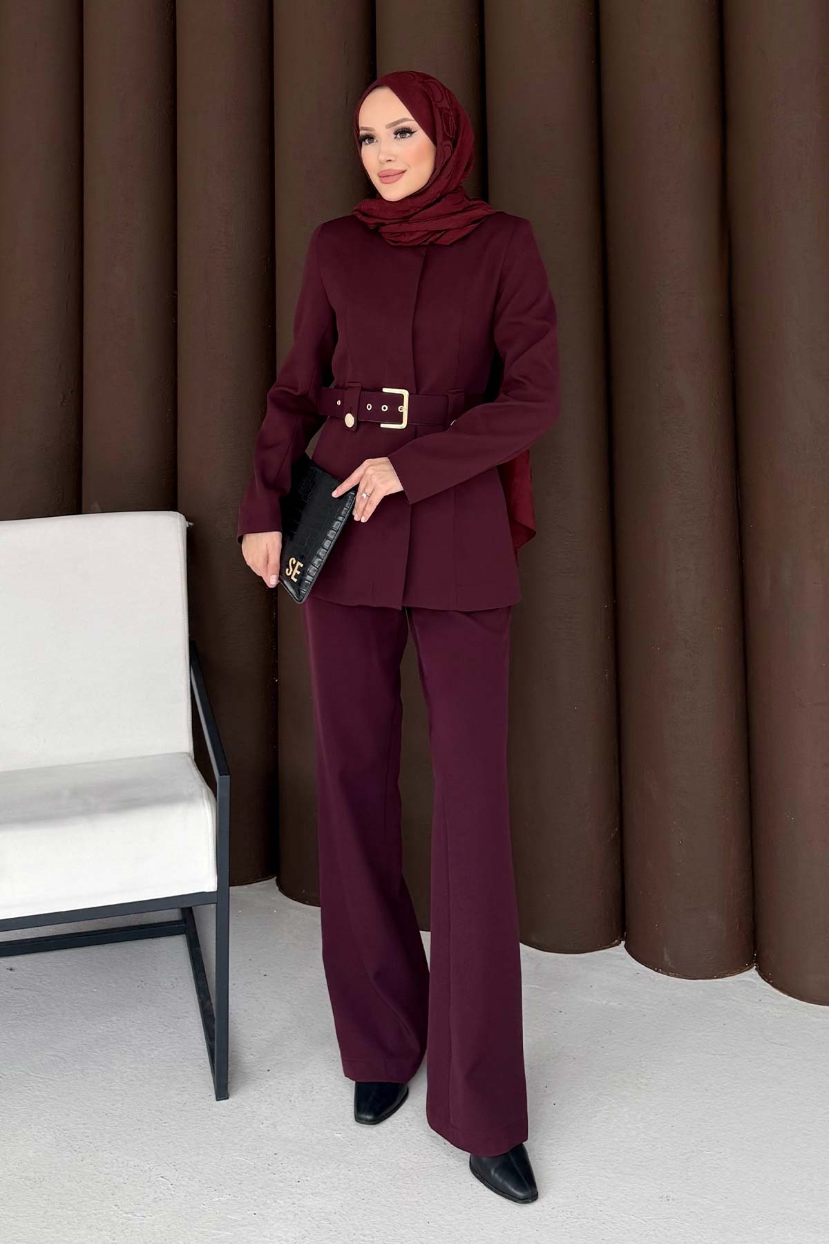 Kemerli Ceketli Takım 32-3304