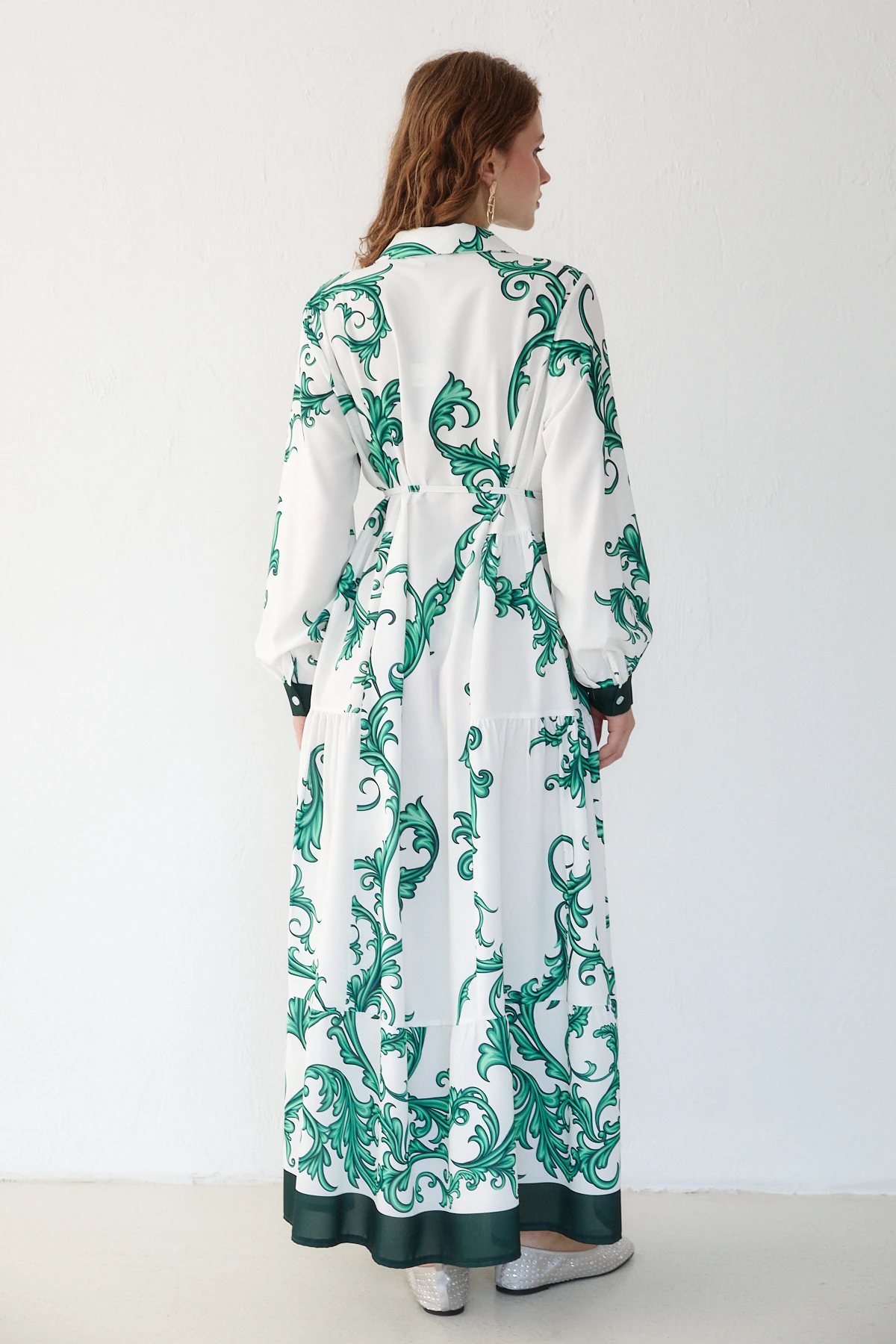 Desenli Elbise 32-2367