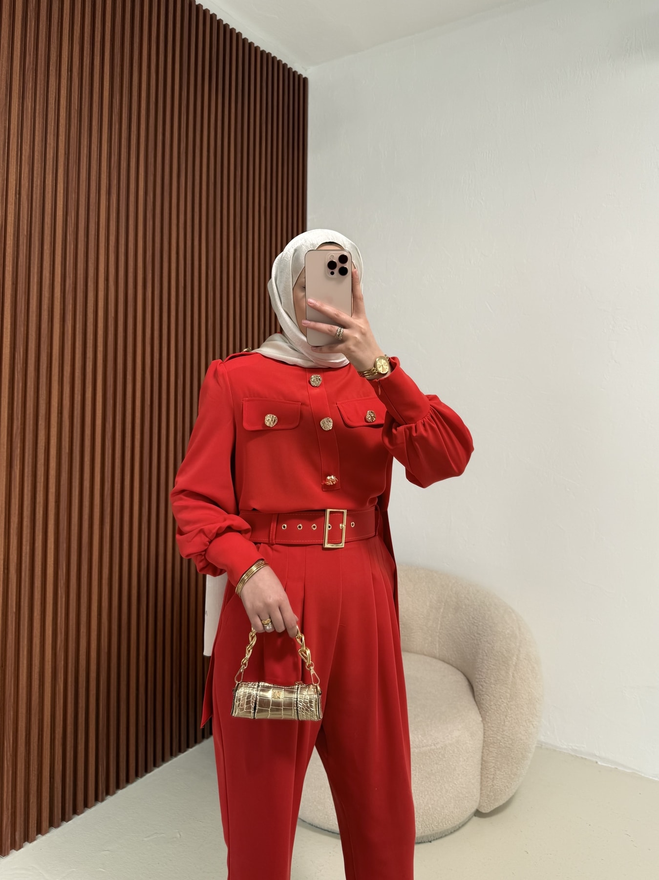 Düğme Detaylı Takım 32-2310