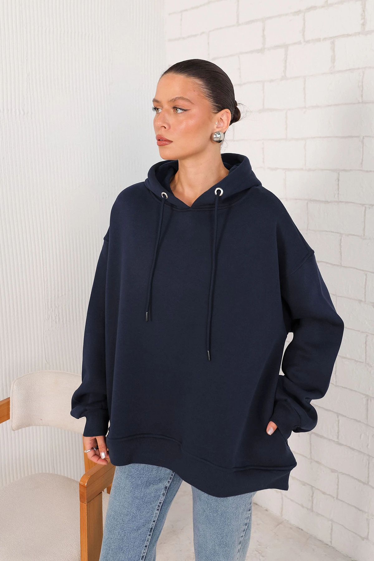 Şardonlu Üç İplik Sweat 3-1102-1