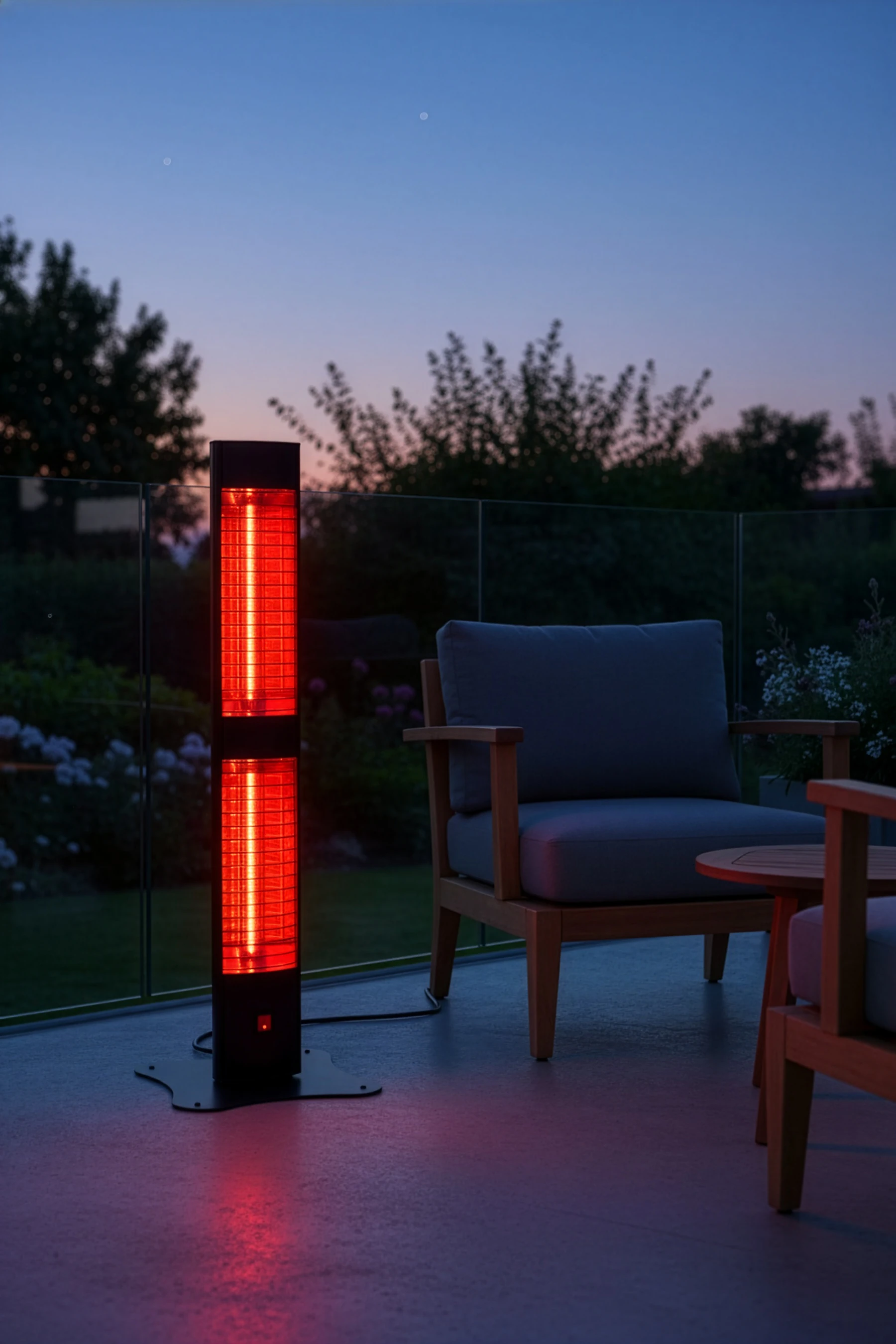 Halogen Tower Twin Ayaklı Dış Mekan Isıtıcısı