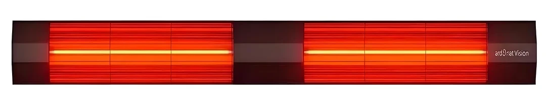 Halogen Black Twin Duvar Tipi Dış Mekan Isıtıcısı - 4000W