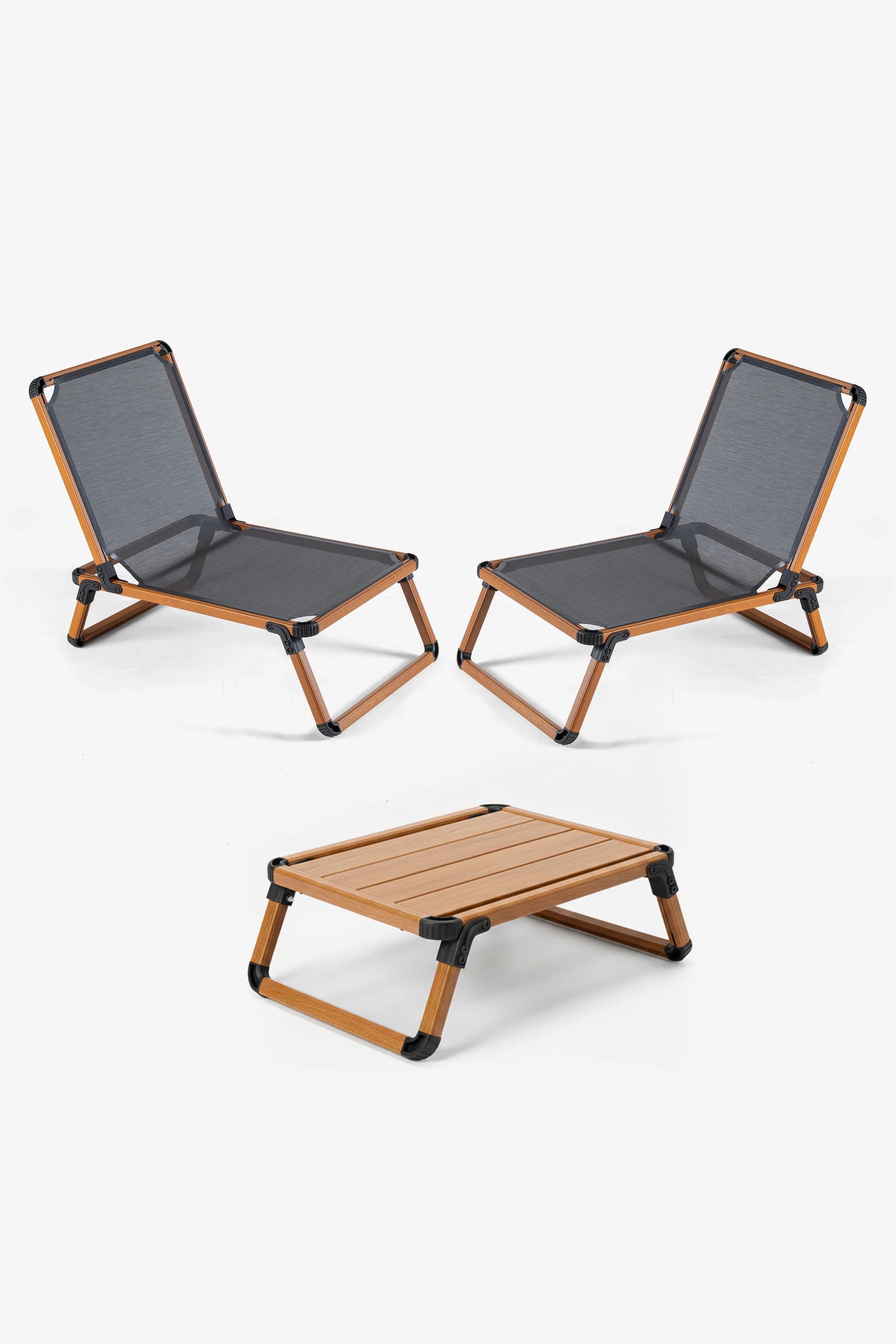 Aile Paketi 2 Plaj Sandalyesi & 1 Sehpa