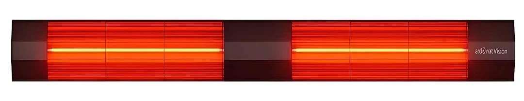 Halogen Black Twin Duvar Tipi Dış Mekan Isıtıcısı - 3000W