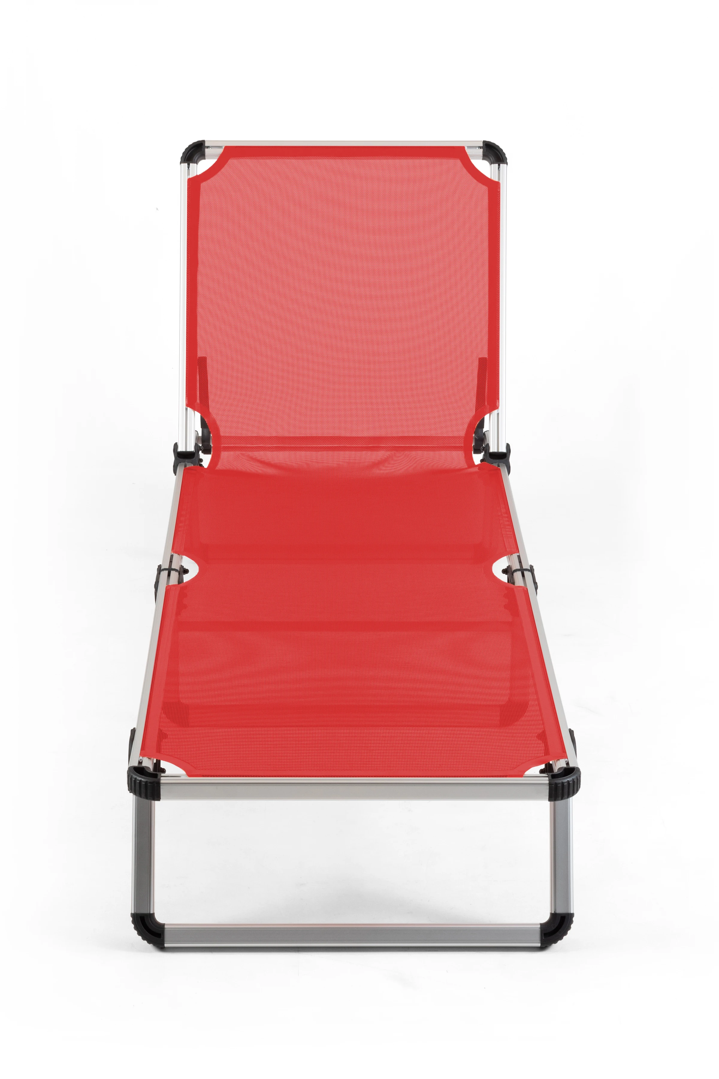 Alüminyum Katlanır ve Taşınır Şezlong - Red